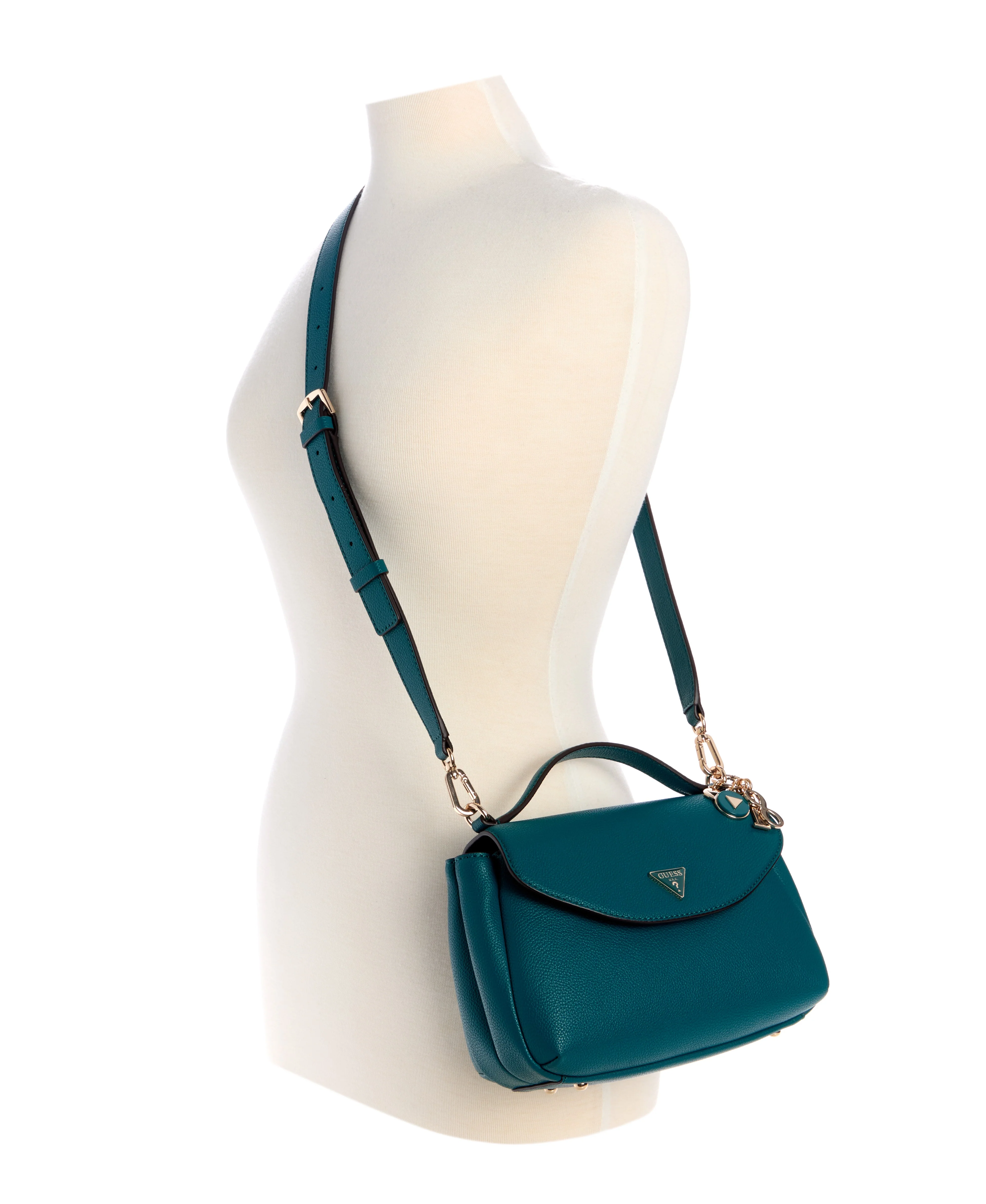 GUESS Evie Top Handle Flap Handbag - Image 5