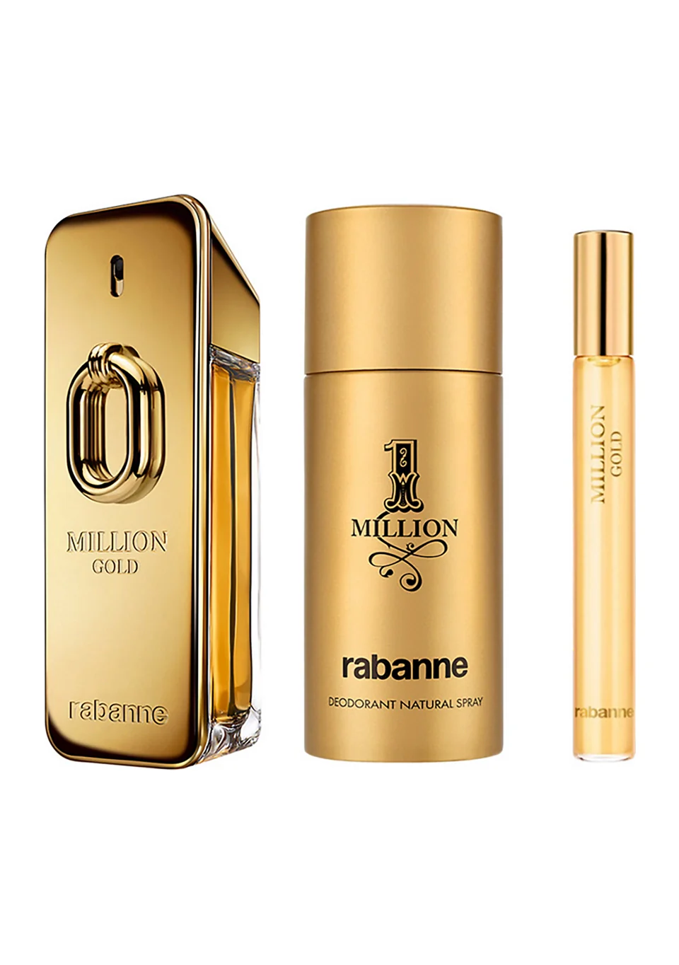Rabanne 1 Million Gold Eau de Parfum Intense 3-Piece Gift Set - Image 2