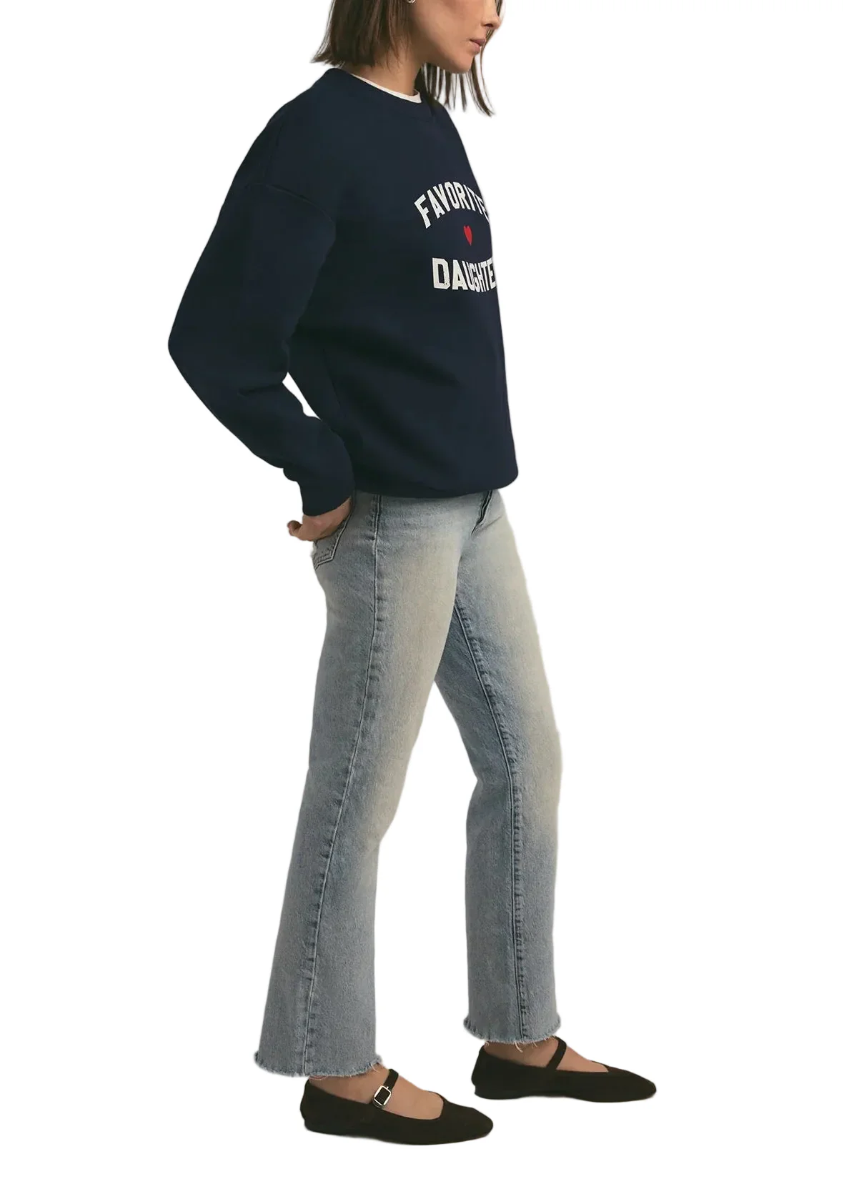 Favorite Daughter Womens Heart Logo Sweatshirt - Image 5