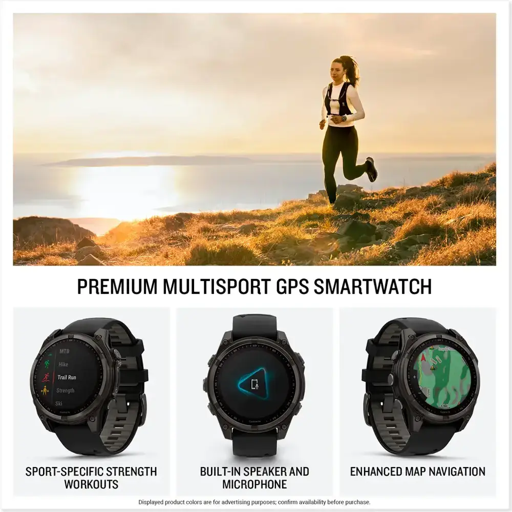 Garmin fēnix 8 Solar Sapphire GPS Smartwatch - Image 5