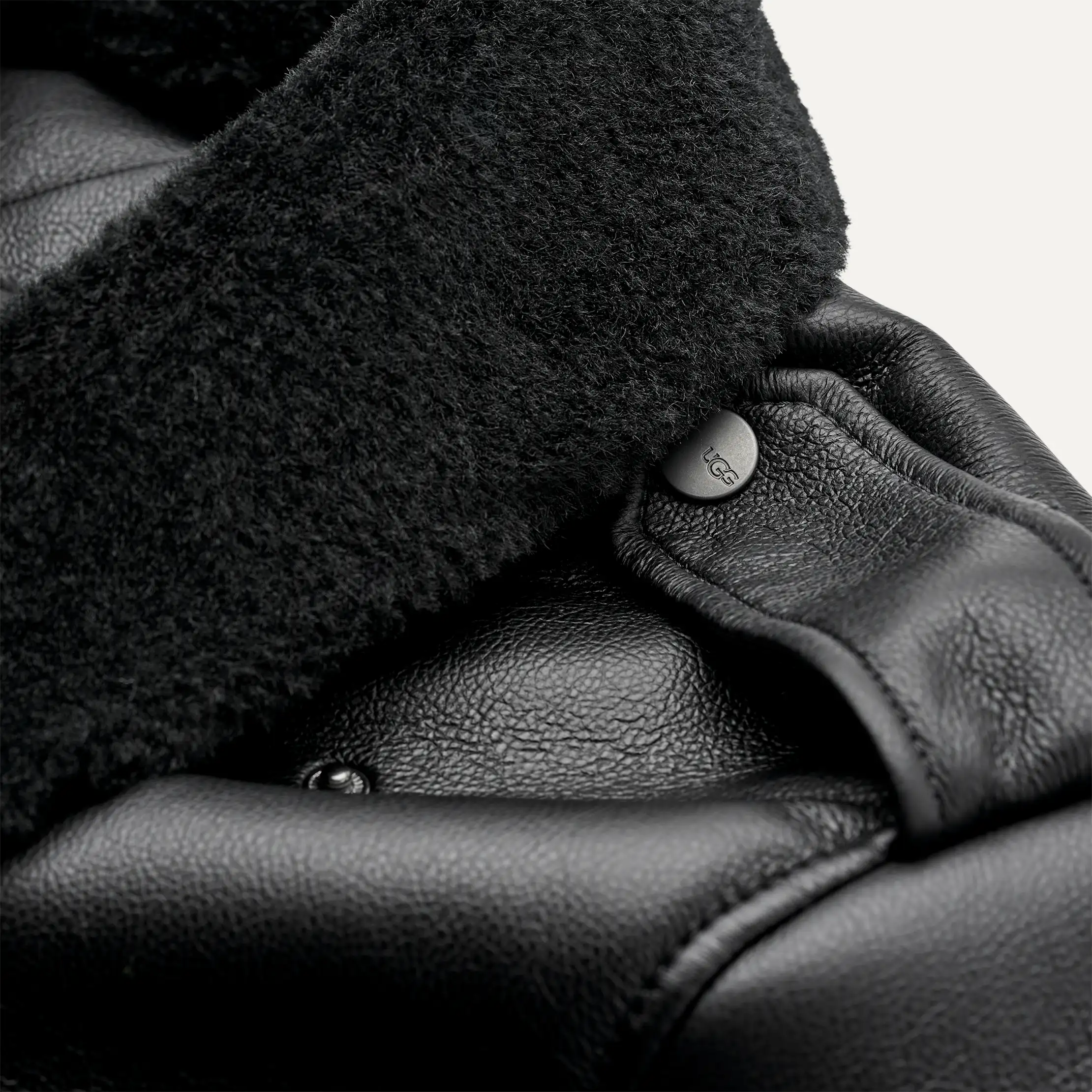 UGG Womens Finnian LuxeFluff Moto Jacket - Image 4