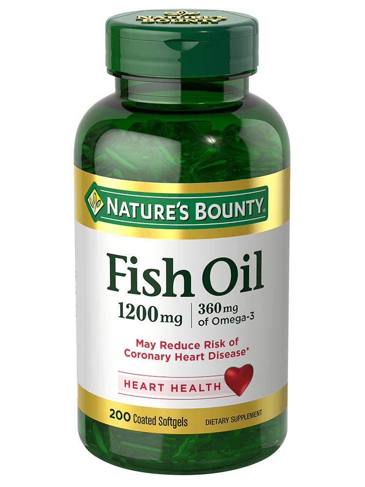 Nature's Bounty Fish Oil Softgels - 1200mg - 200 Count
