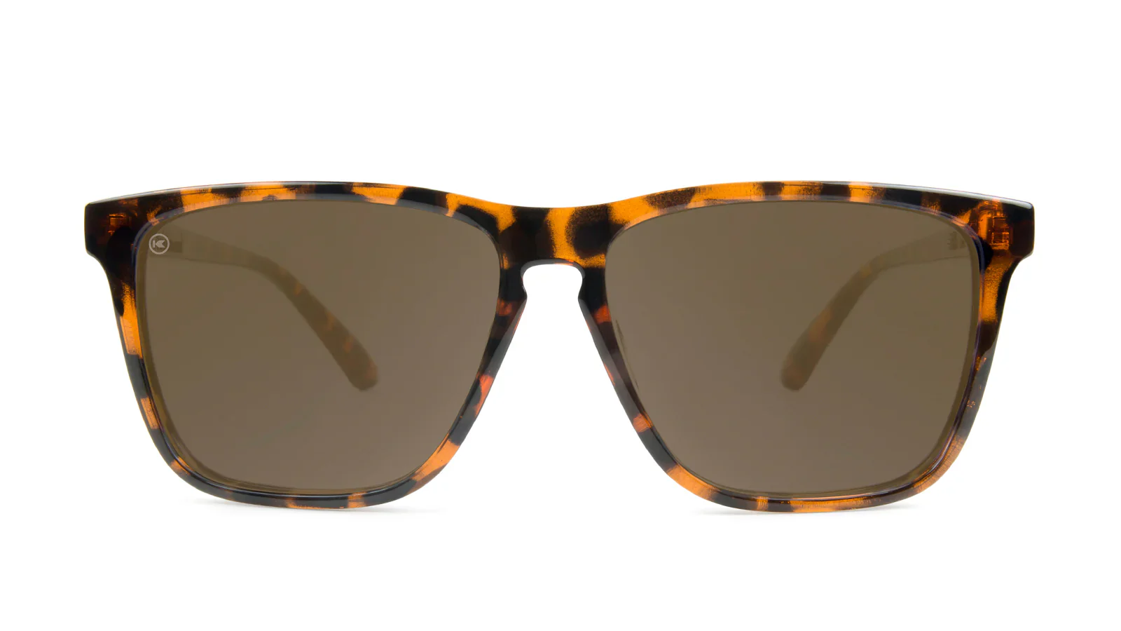Knockaround Fast Lanes Glossy Tortoise Shell Frame - Amber Lens - Polarized Sunglasses - Image 2