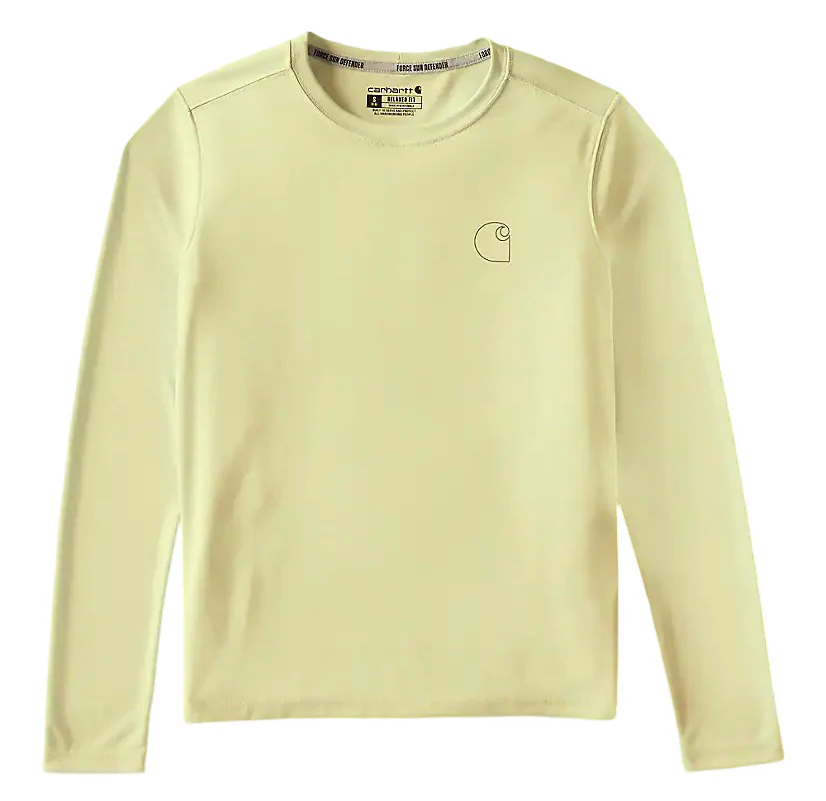 Carhartt Womens Force Sun Defender Relaxed Logo Long Sleeve T-Shirt - Image 2