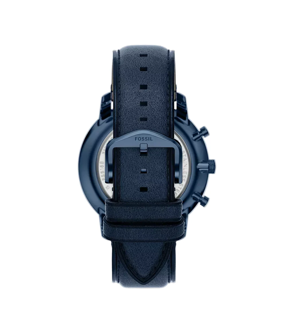 Fossil Neutra Chronograph Navy Leather Watch - Image 4
