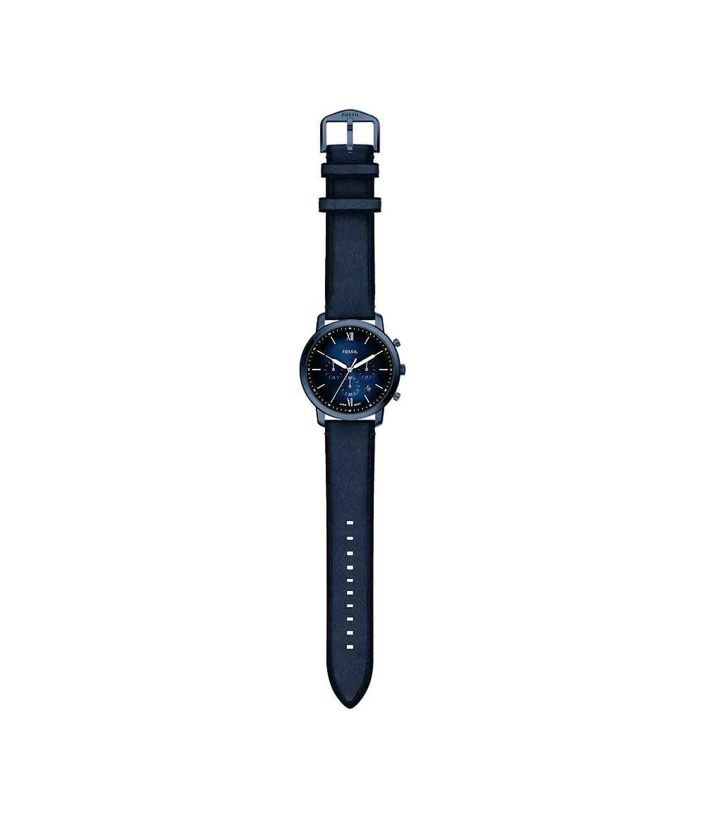 Fossil Neutra Chronograph Navy Leather Watch - Image 8