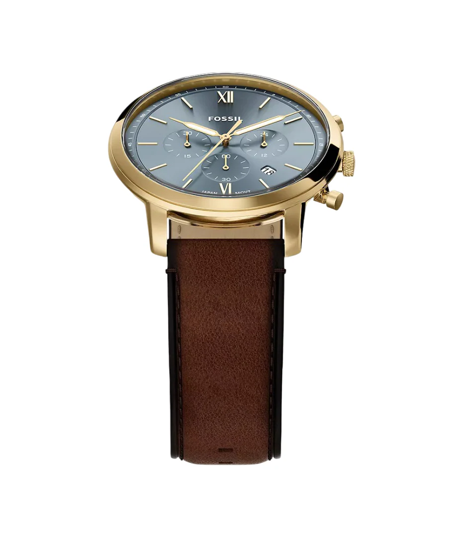 Fossil Mens Neutra Chronograph Brown Leather Watch - Image 4