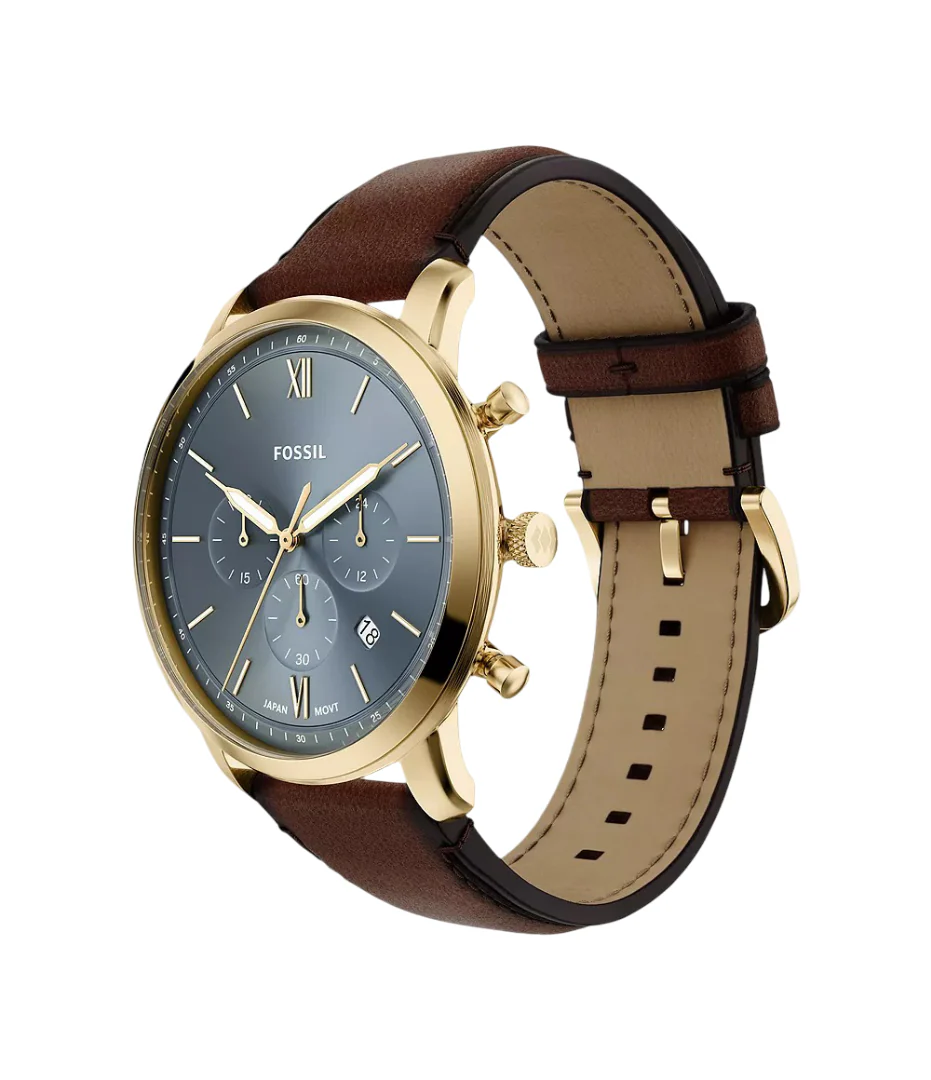 Fossil Mens Neutra Chronograph Brown Leather Watch - Image 6