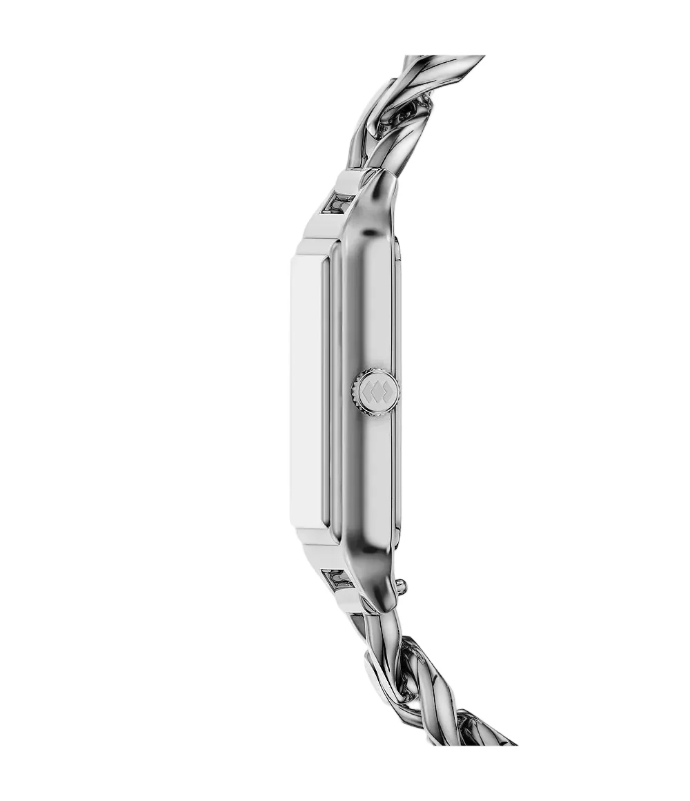 Fossil Womens Raquel Three-Hand Stainless Steel Silver Watch - Image 3