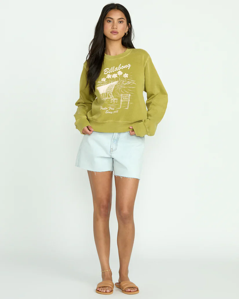 Billabong Womens From Paradise Crewneck Sweatshirt - Image 4