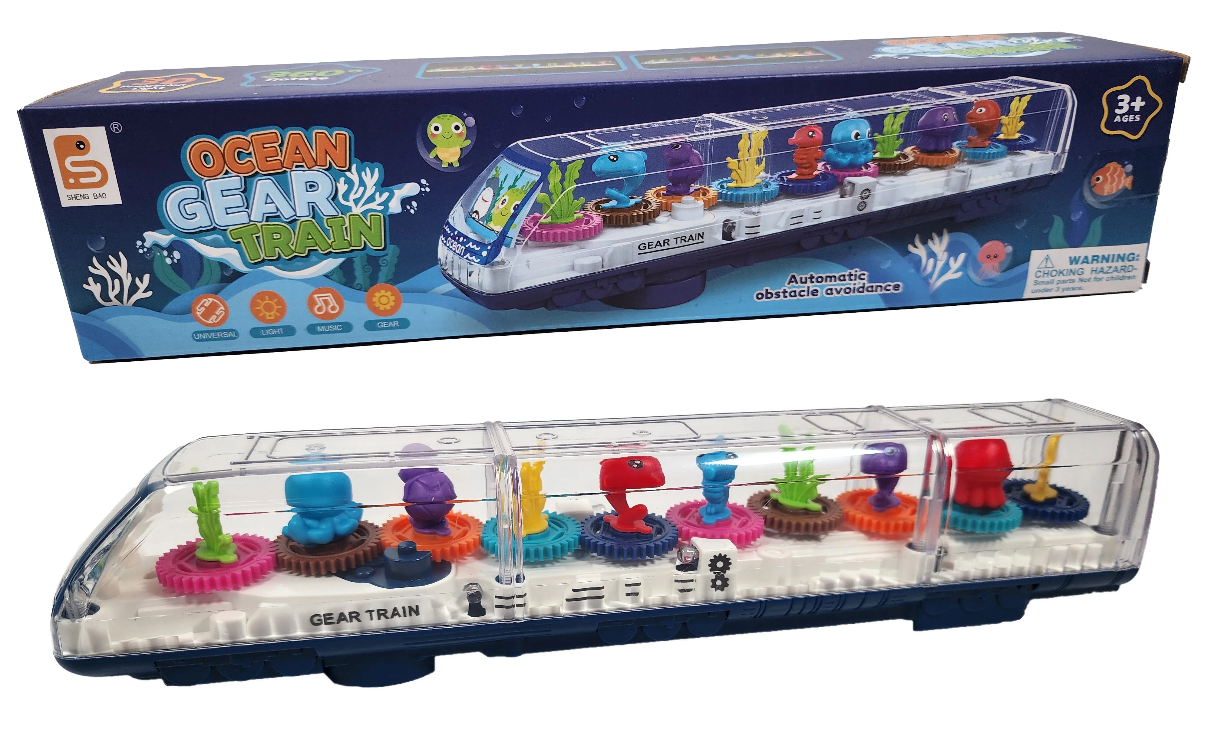 Fun Stuff 12" Ocean Gear Train Toy - Image 3