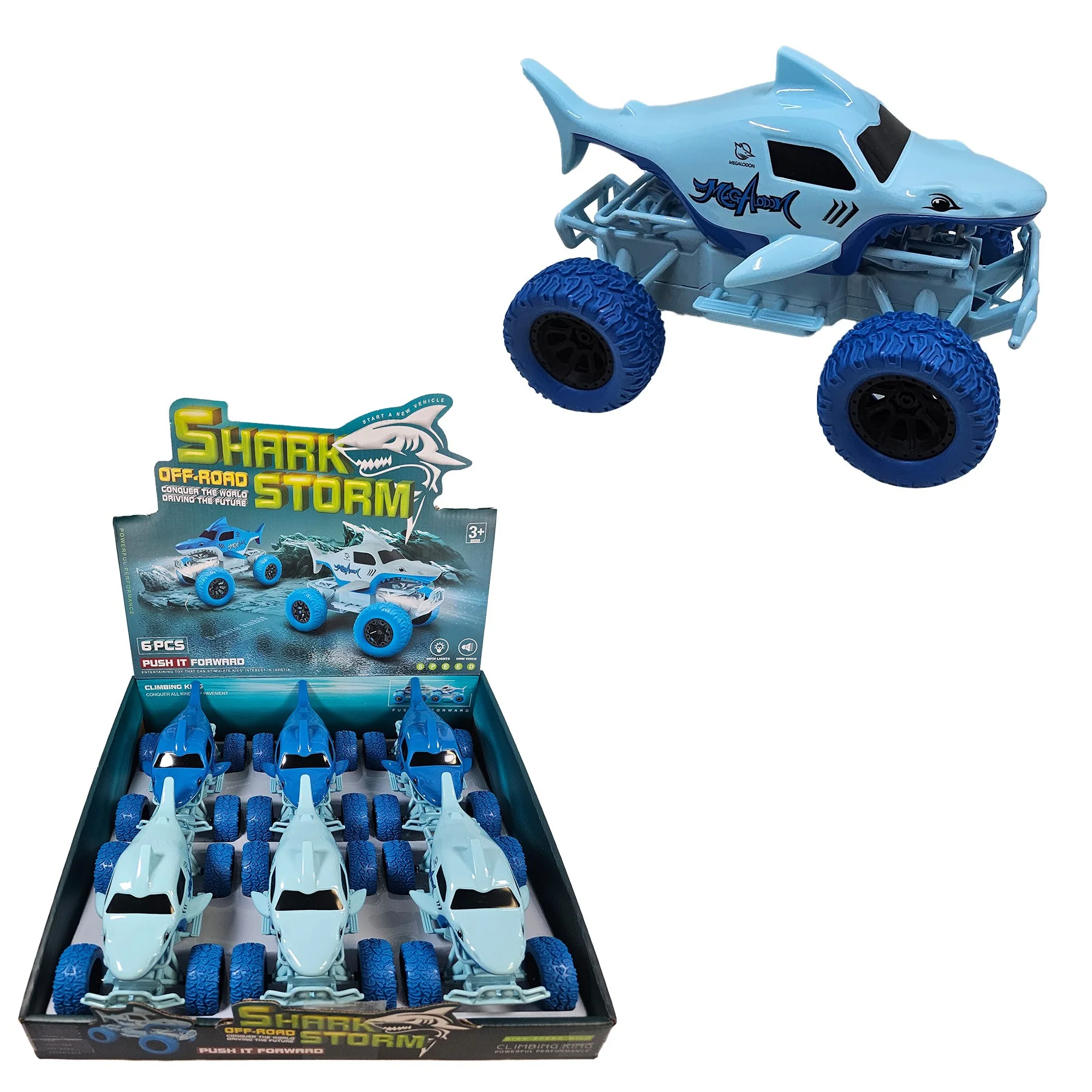 Fun Stuff 7" Megalodon Shark Truck Toy - Image 3
