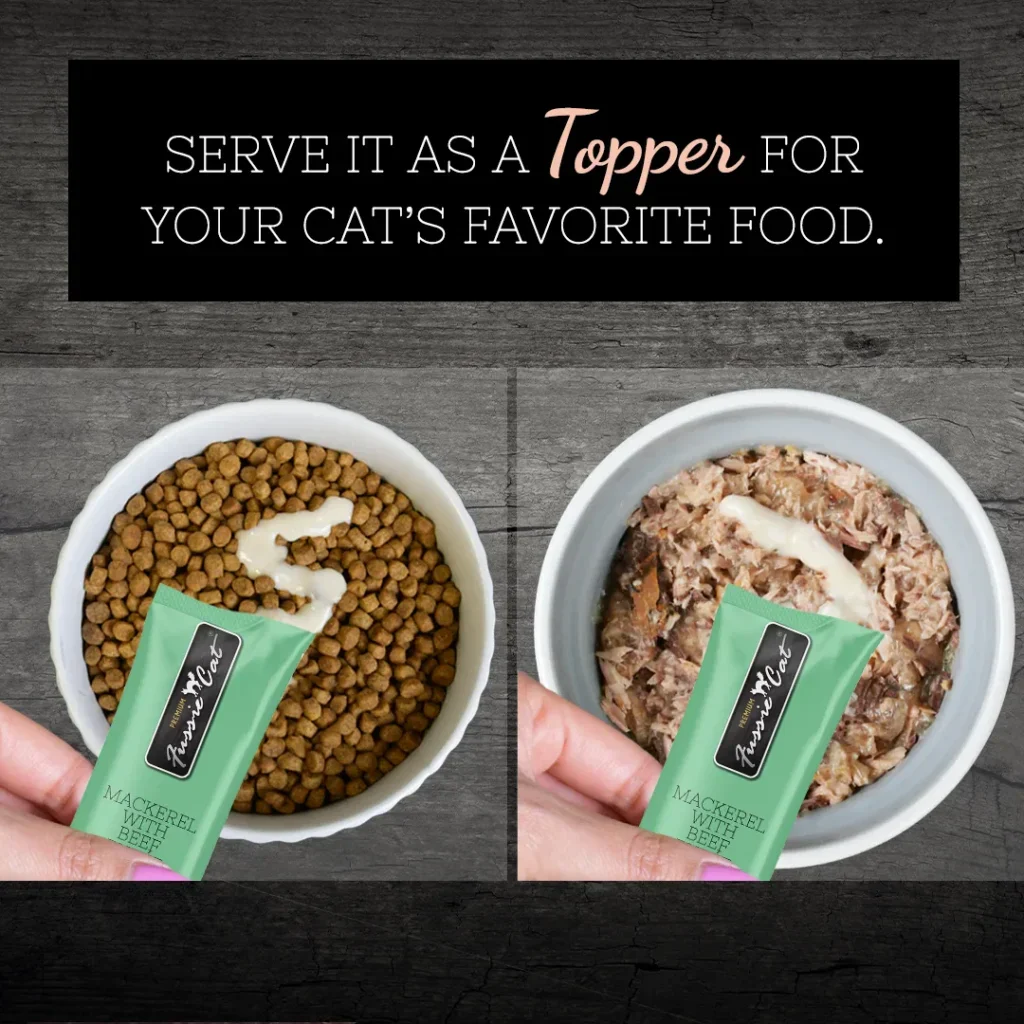 Fussie Cat Mackerel with Beef Purée Cat Treat - 0.5 oz. - Image 3
