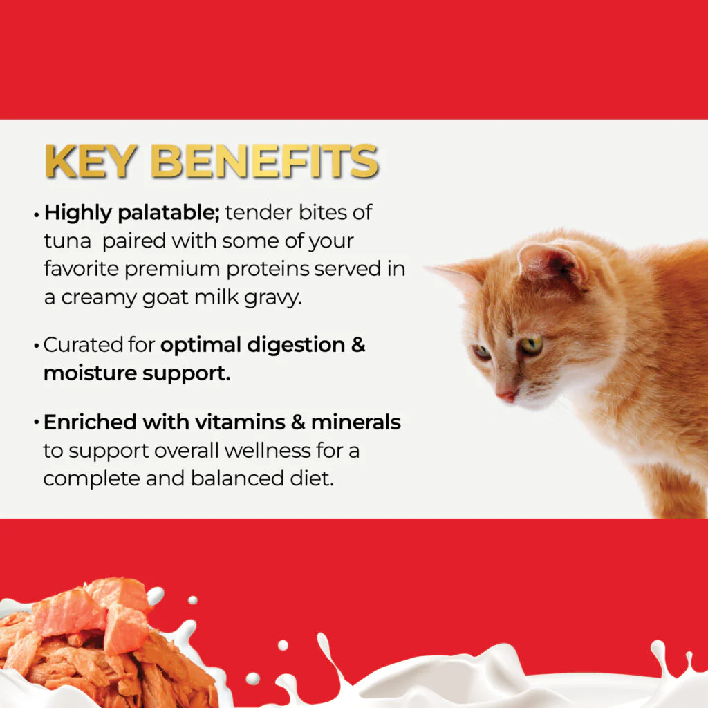 Fussie Cat Tuna with Salmon Formula in Goat Milk Recipe Wet Cat Food - 2.47 oz. - Image 4
