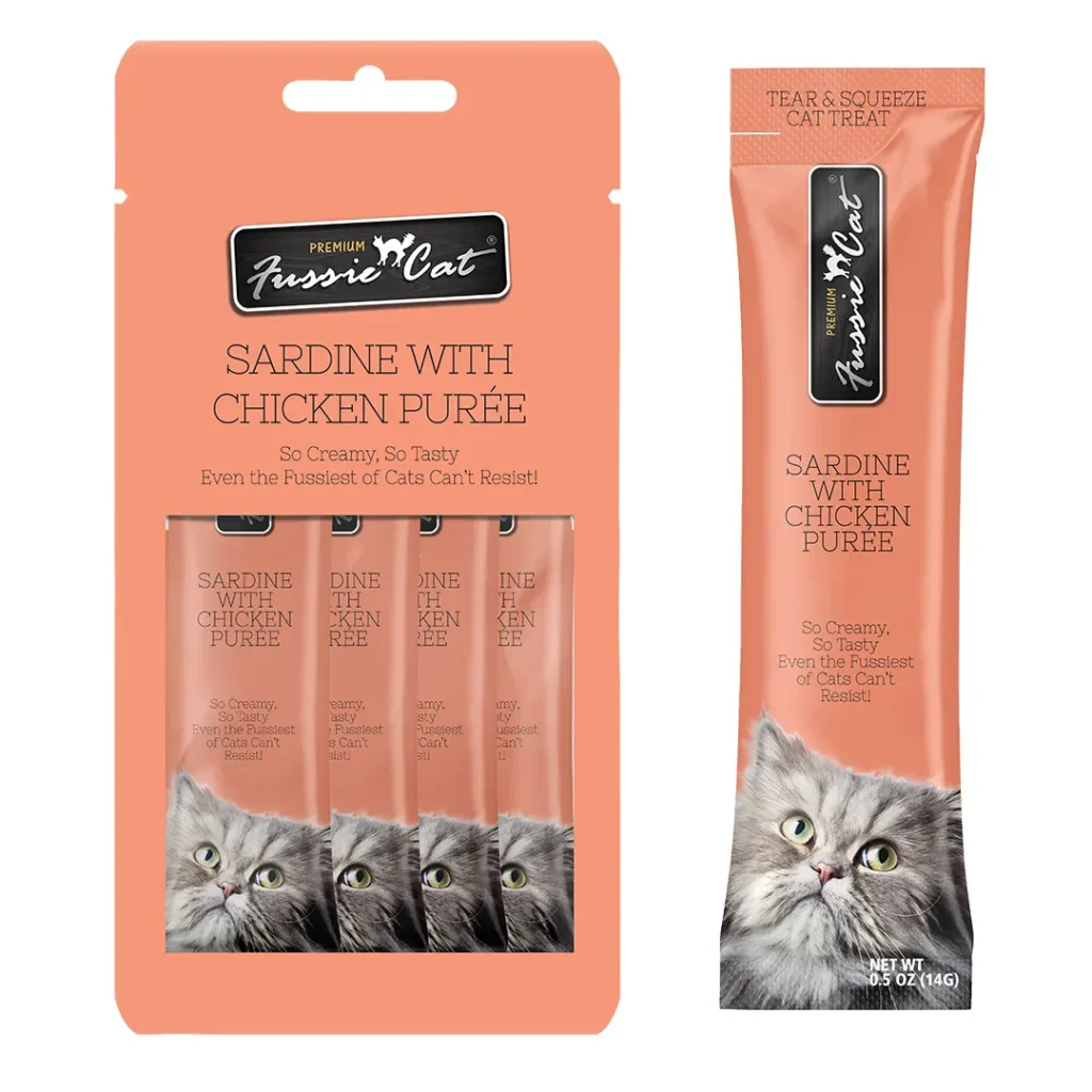 Fussie Cat Sardine with Chicken Purée Cat Treat - 0.5 oz.