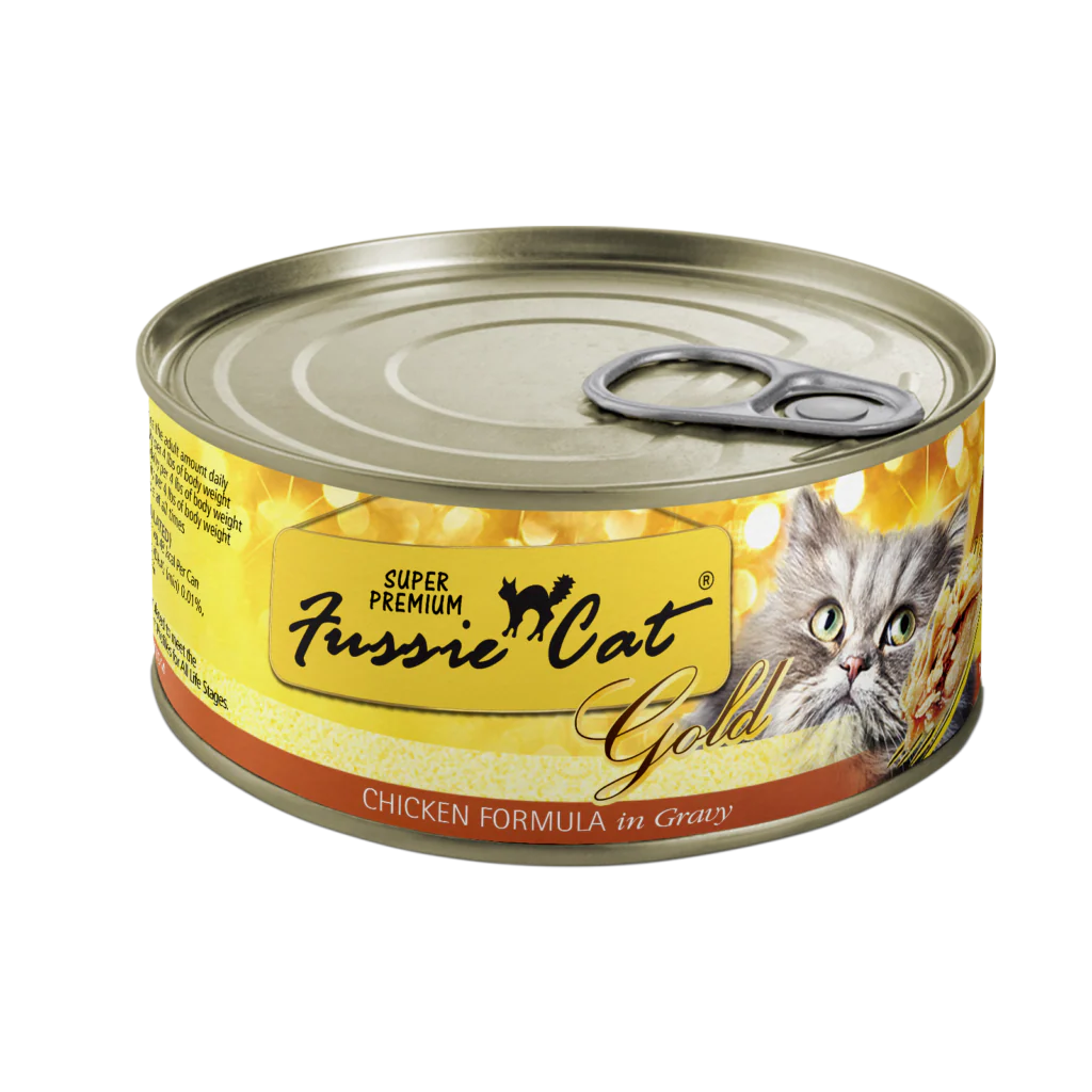Fussie Cat Super Premium Gold Chicken Formula in Gravy Wet Cat Food - 2.82 oz.