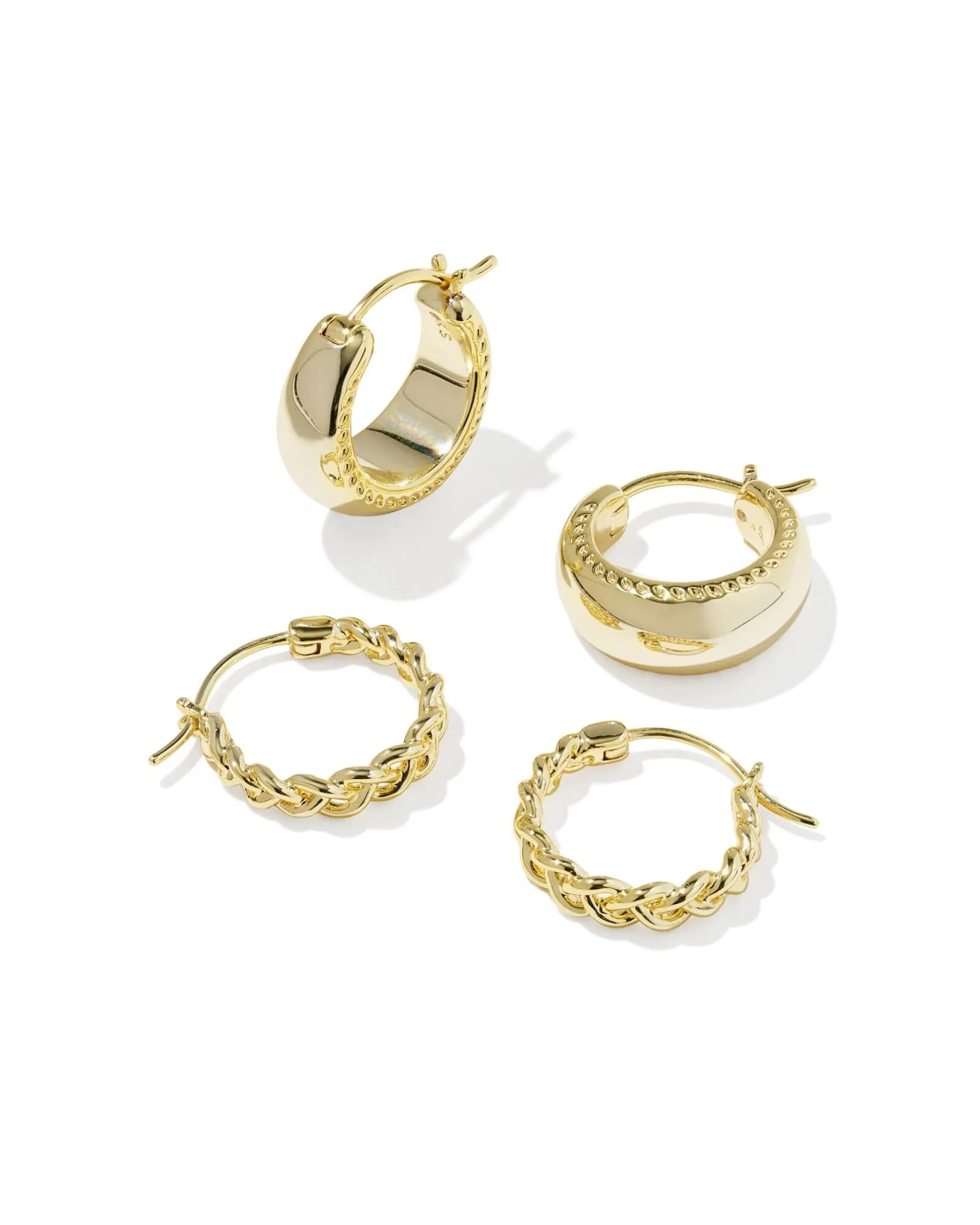 Kendra Scott Gabriella Gold Huggie Earrings - Set Of 2