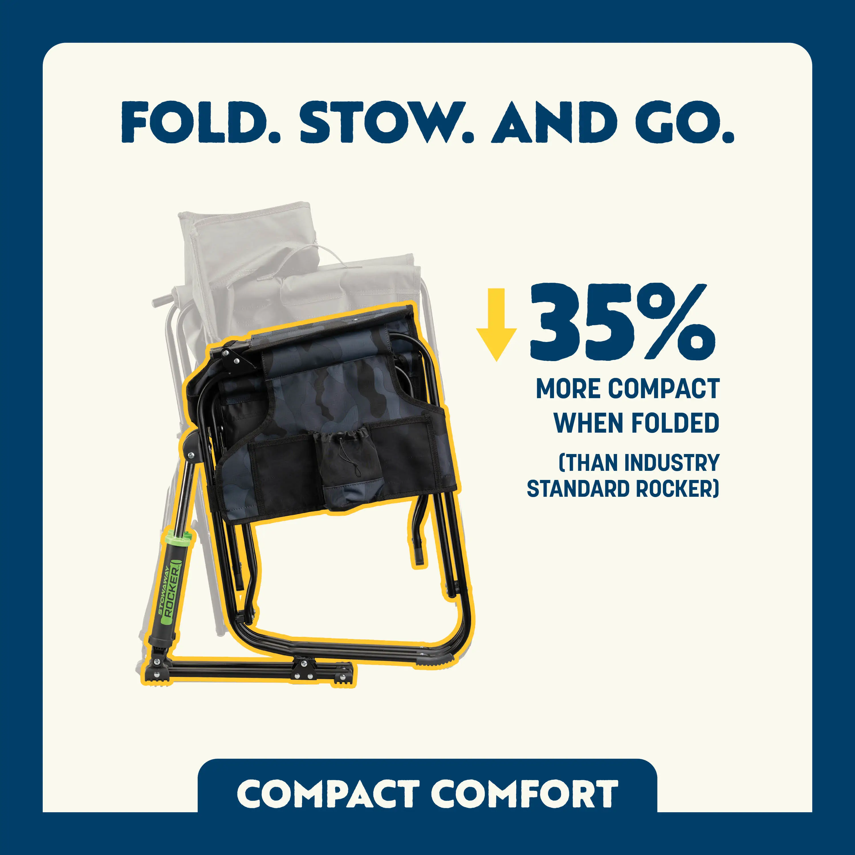GCI Outdoor Stowaway Rocker Chair - Image 8