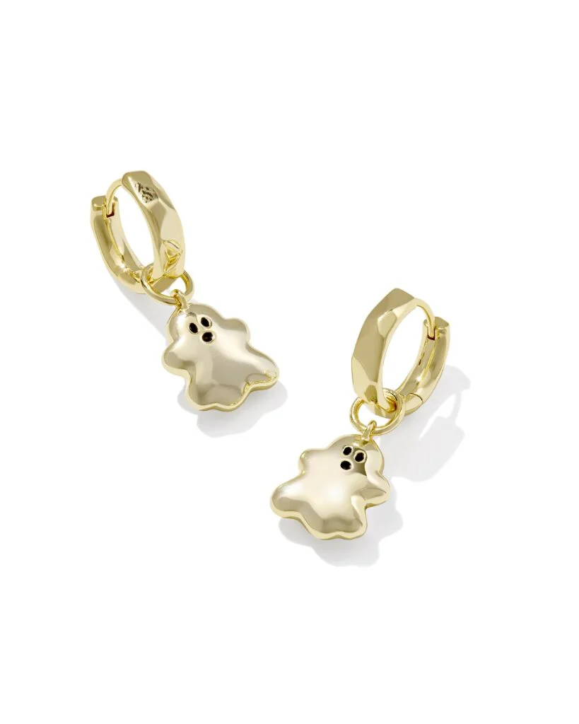 Kendra Scott Reversible Gold Ghost Huggie Earrings - Image 3