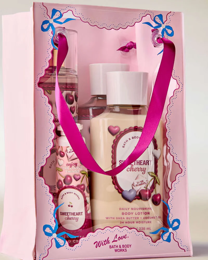 Bath & Body Works 4 Piece Gift Set - Sweetheart Cherry - Image 3