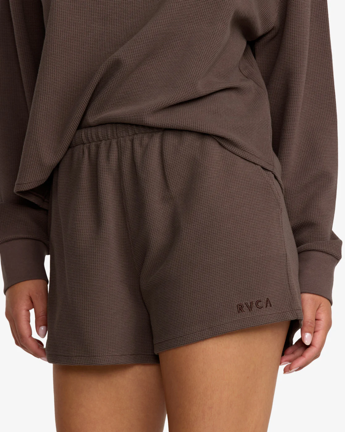 RVCA Womens Glory Waffle Shorts - Image 3
