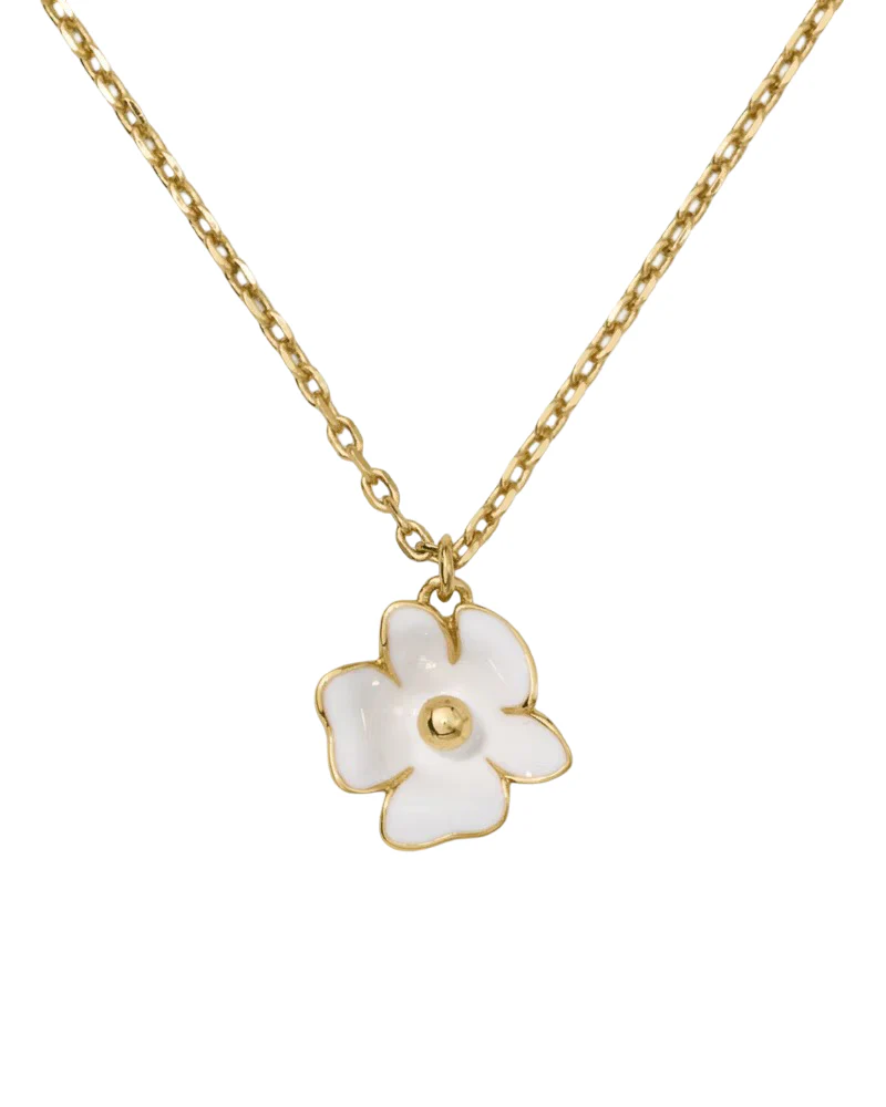 Kate Spade Golden Bloom Flower Pendant Necklace