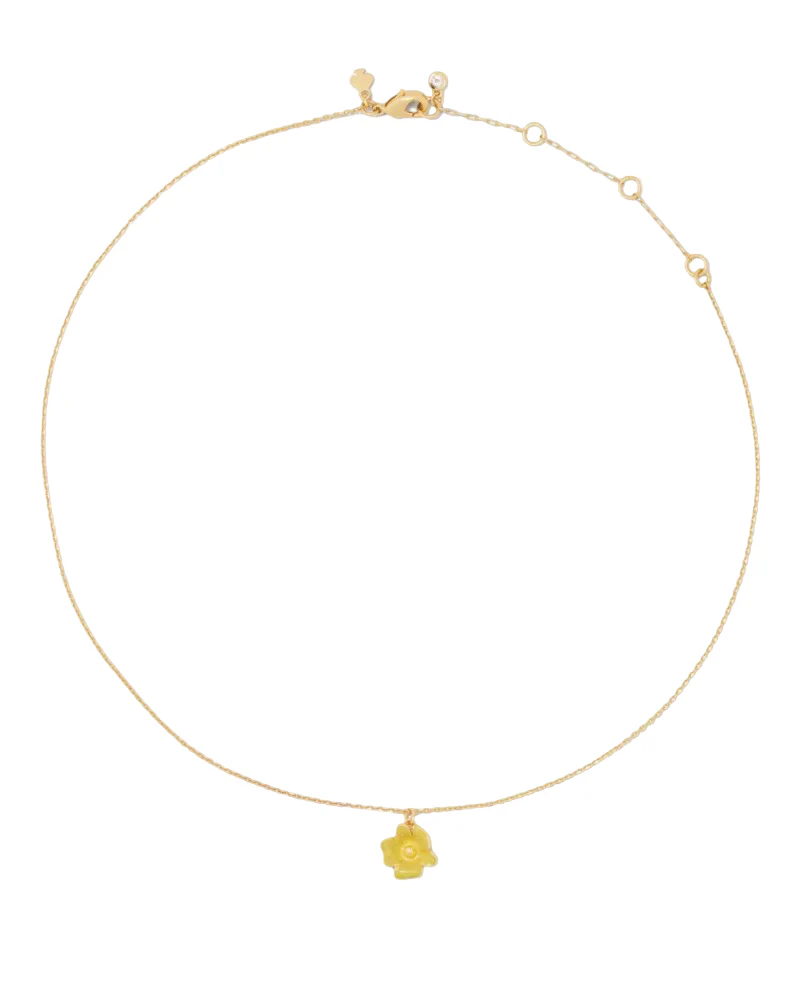 Kate Spade Golden Bloom Flower Pendant Necklace - Image 2