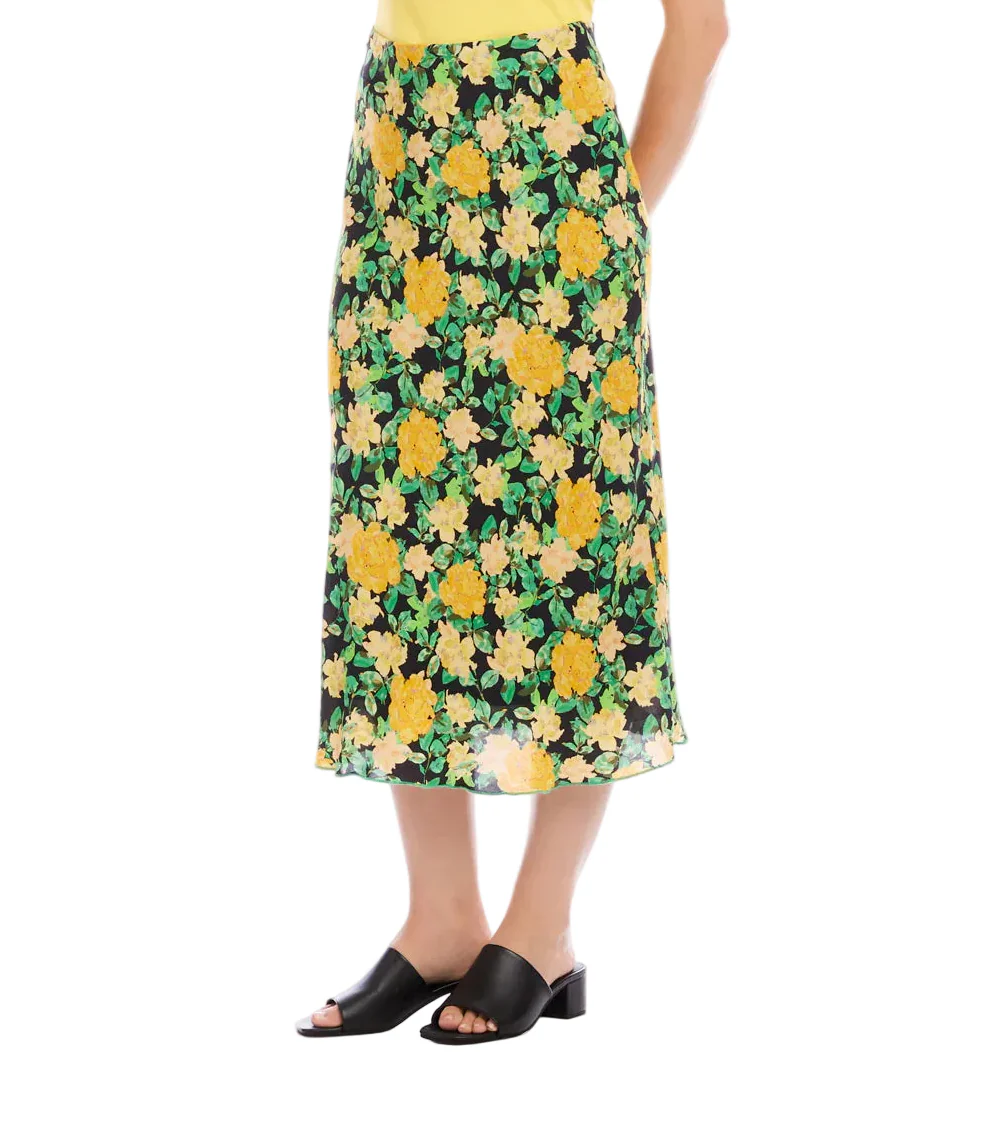 Karen Kane Womens Bias Cut Midi Skirt - Image 2