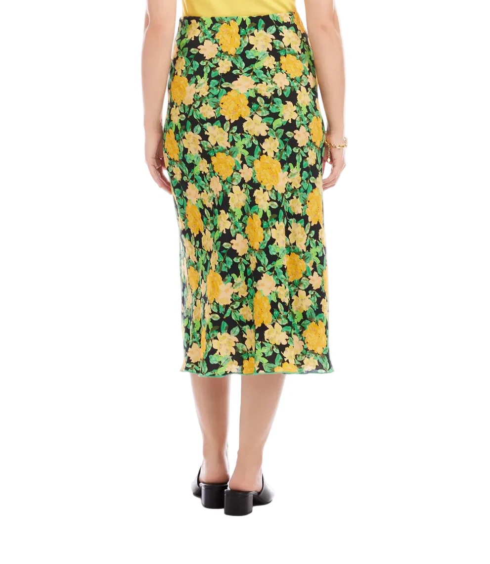 Karen Kane Womens Bias Cut Midi Skirt - Image 3