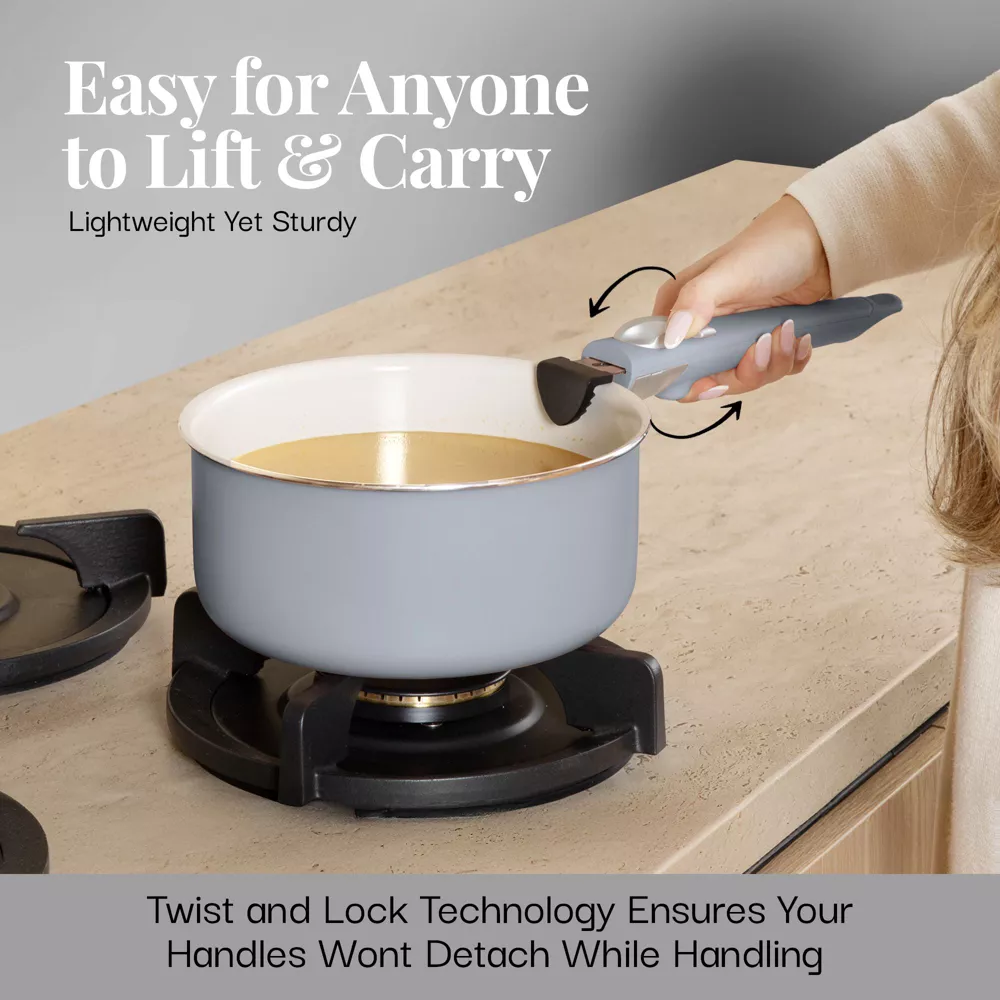 Gotham Steel 18-Piece Detachable Handle Cookware - Image 6