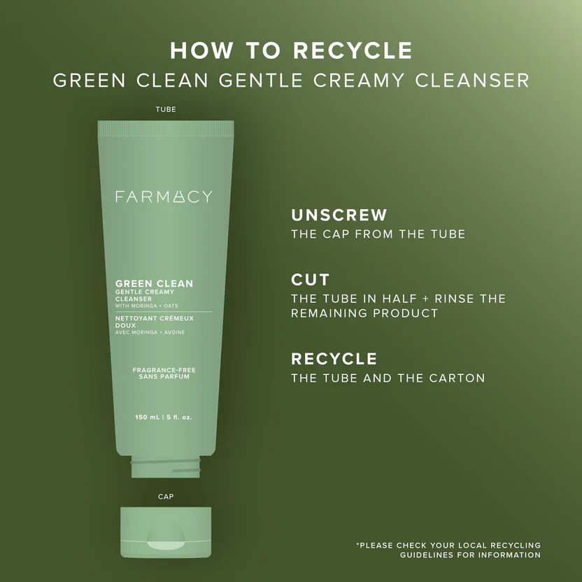 Farmacy Green Clean Fragrance-Free Gentle Creamy Cleanser - 5.0 oz. - Image 7