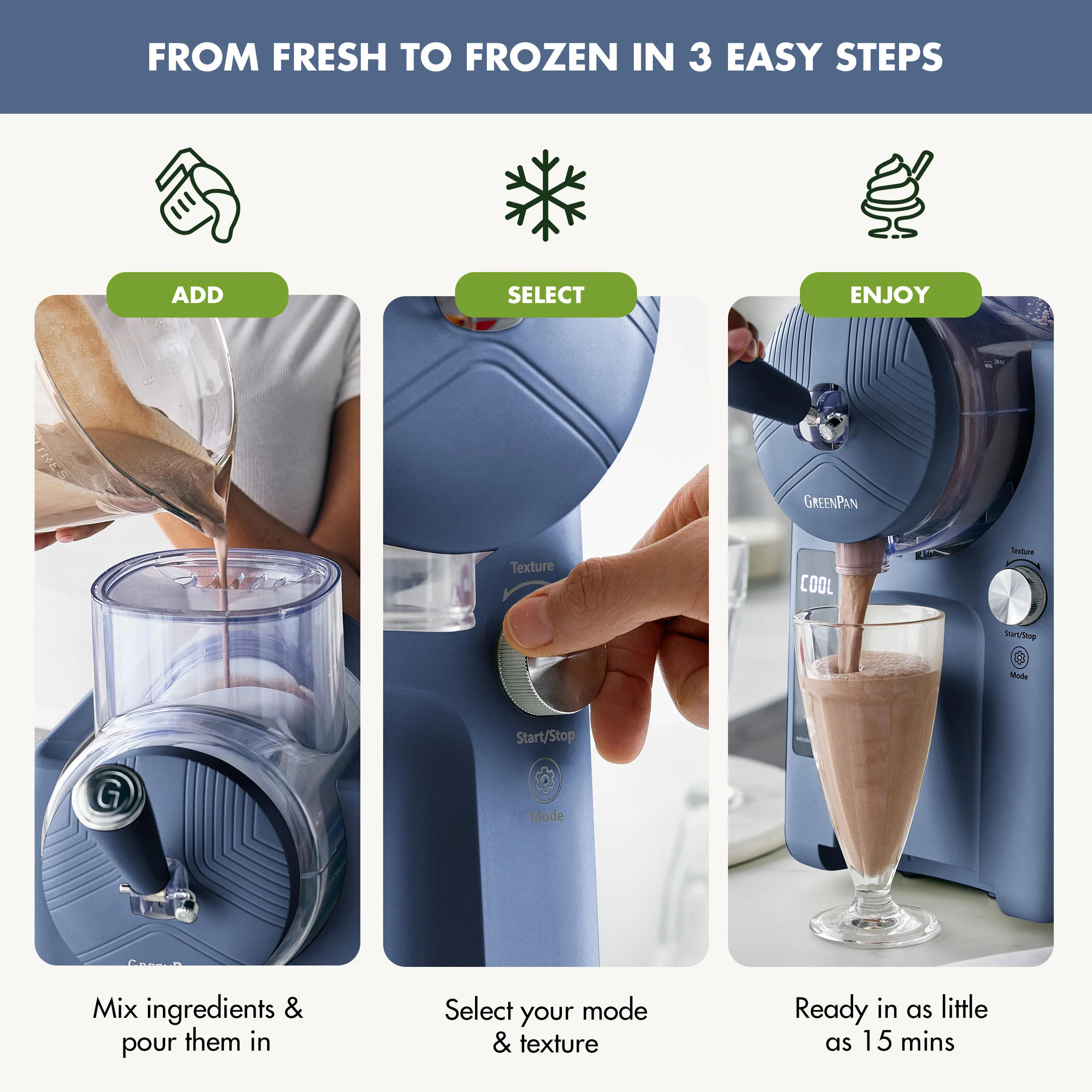 GreenPan Frost Ice Cream and Frozen Drink Maker - Image 6
