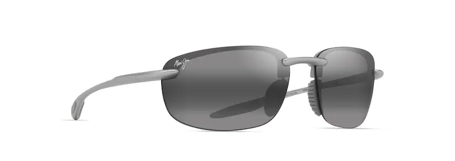 Maui Jim Ho'okipa Ultra Metal Matte Silver Frame - Neutral Gray Lens - Polarized Sunglasses - Image 2