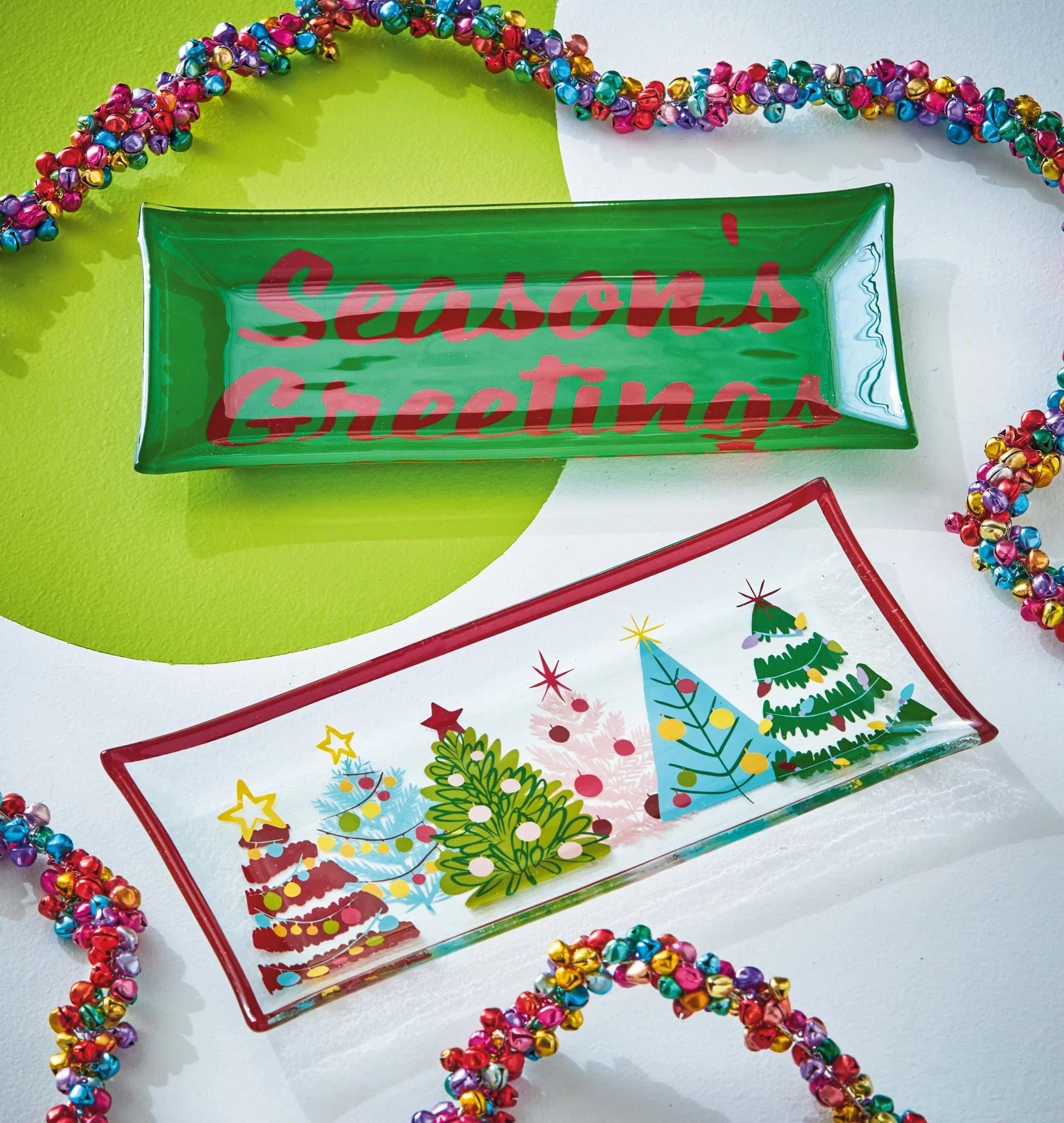 tag Groovy Trees Glass Trinket Tray - Image 2