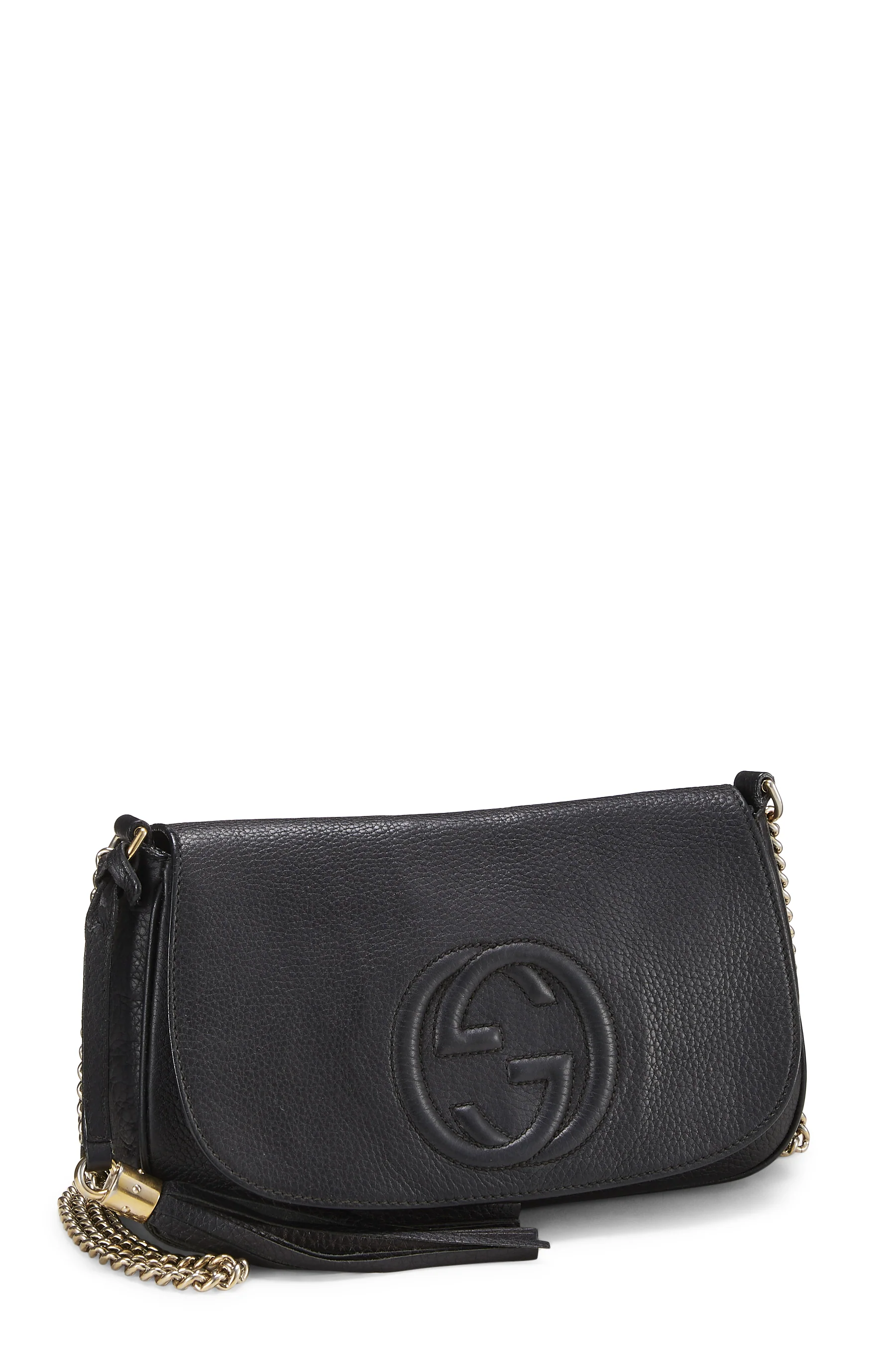 Gucci Black Leather Soho Crossbody Handbag - Image 3