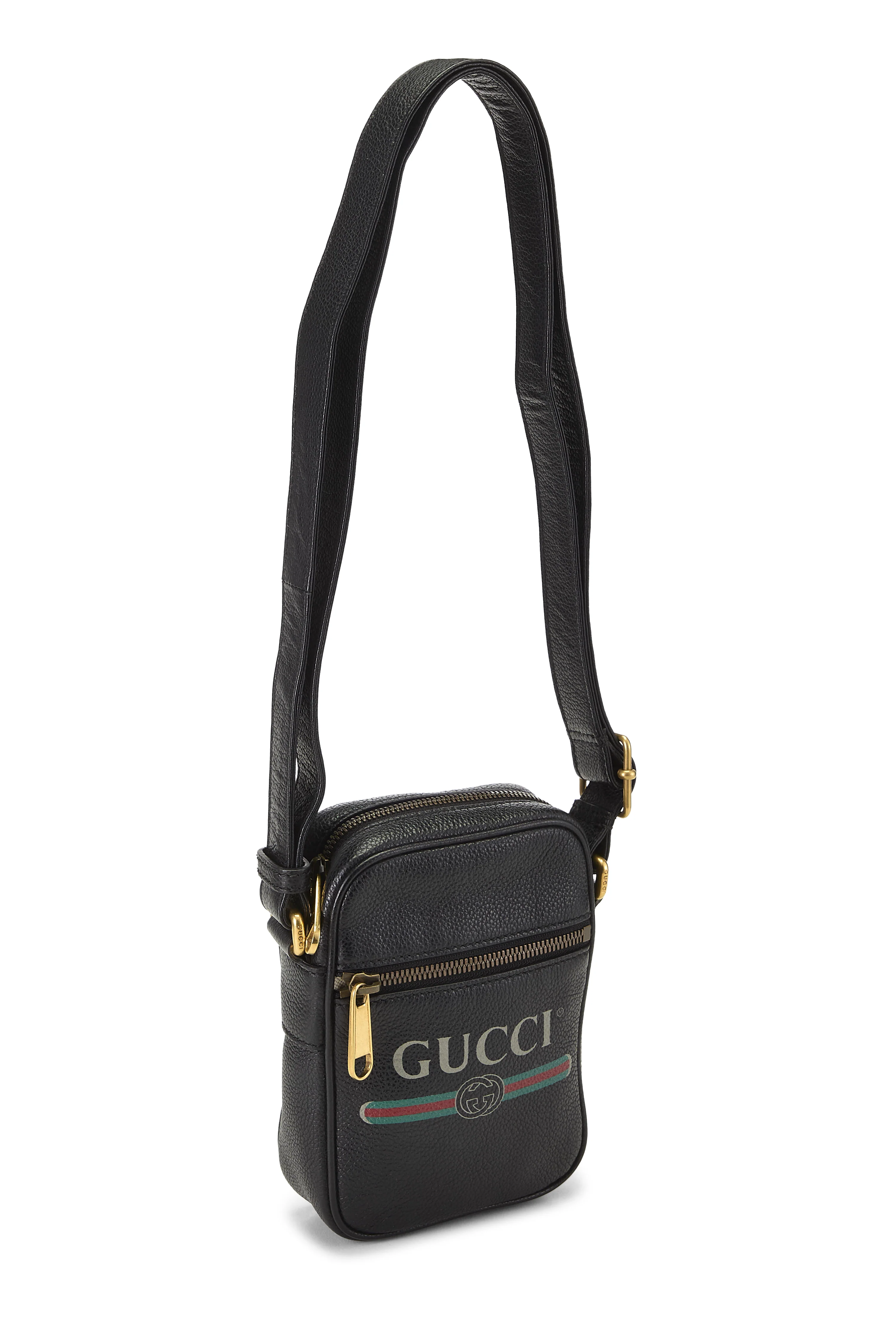 Gucci Mini Leather Vertical Camera Crossbody Handbag - Image 2