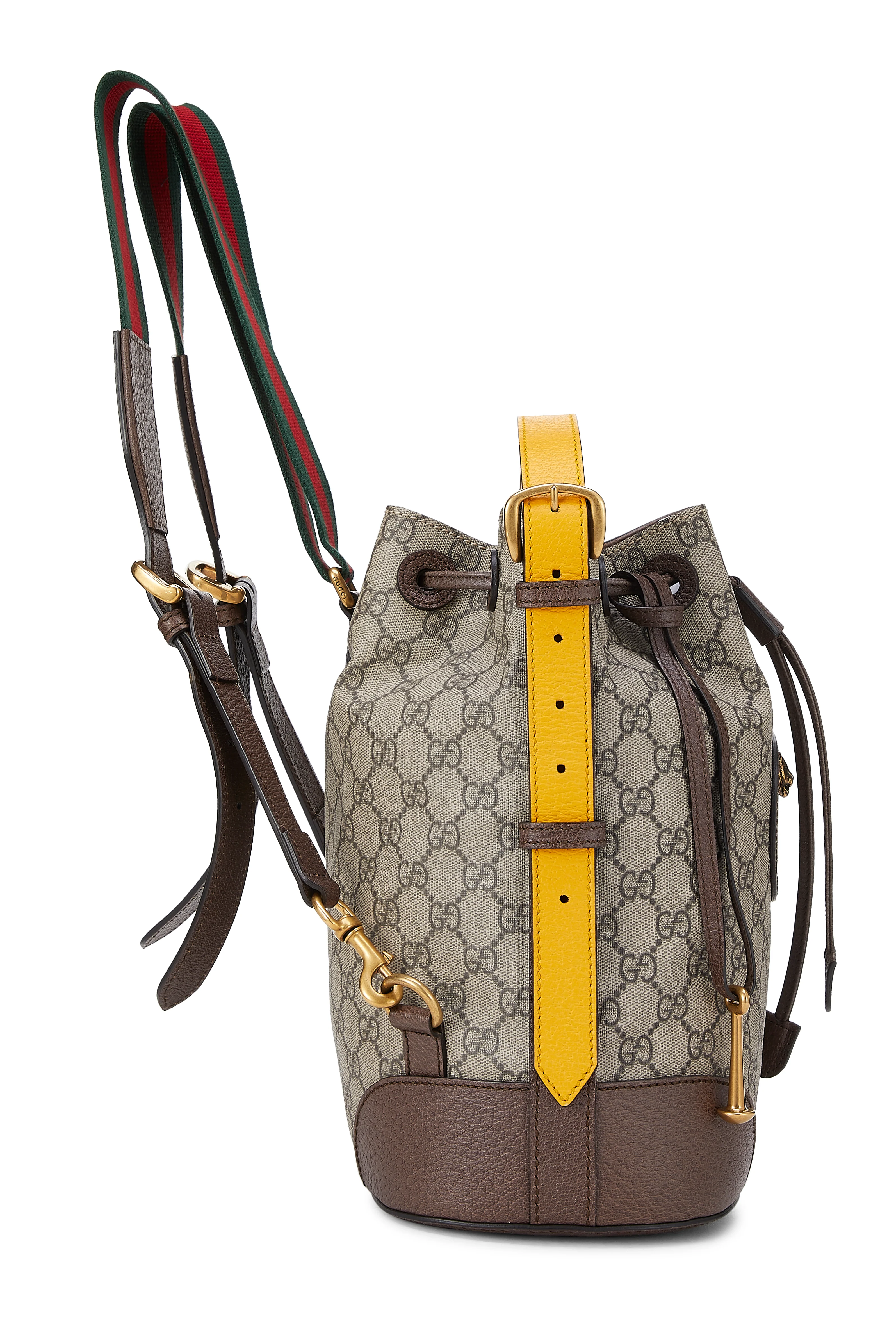 Gucci Brown Coated Canvas Neo GG Supreme Backpack - Image 3