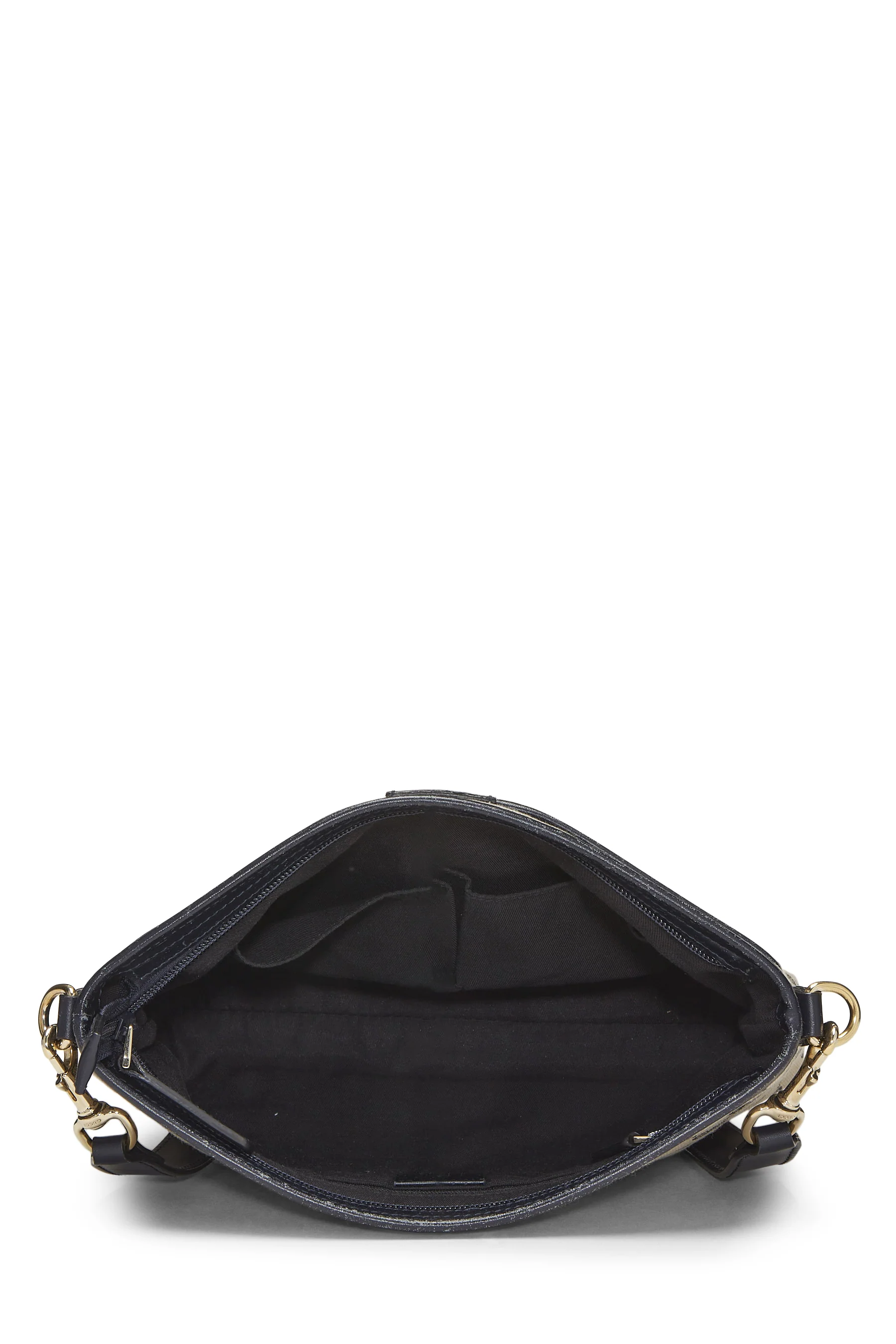 Gucci Navy Canvas Web Supreme Pocket Messenger Handbag - Image 4