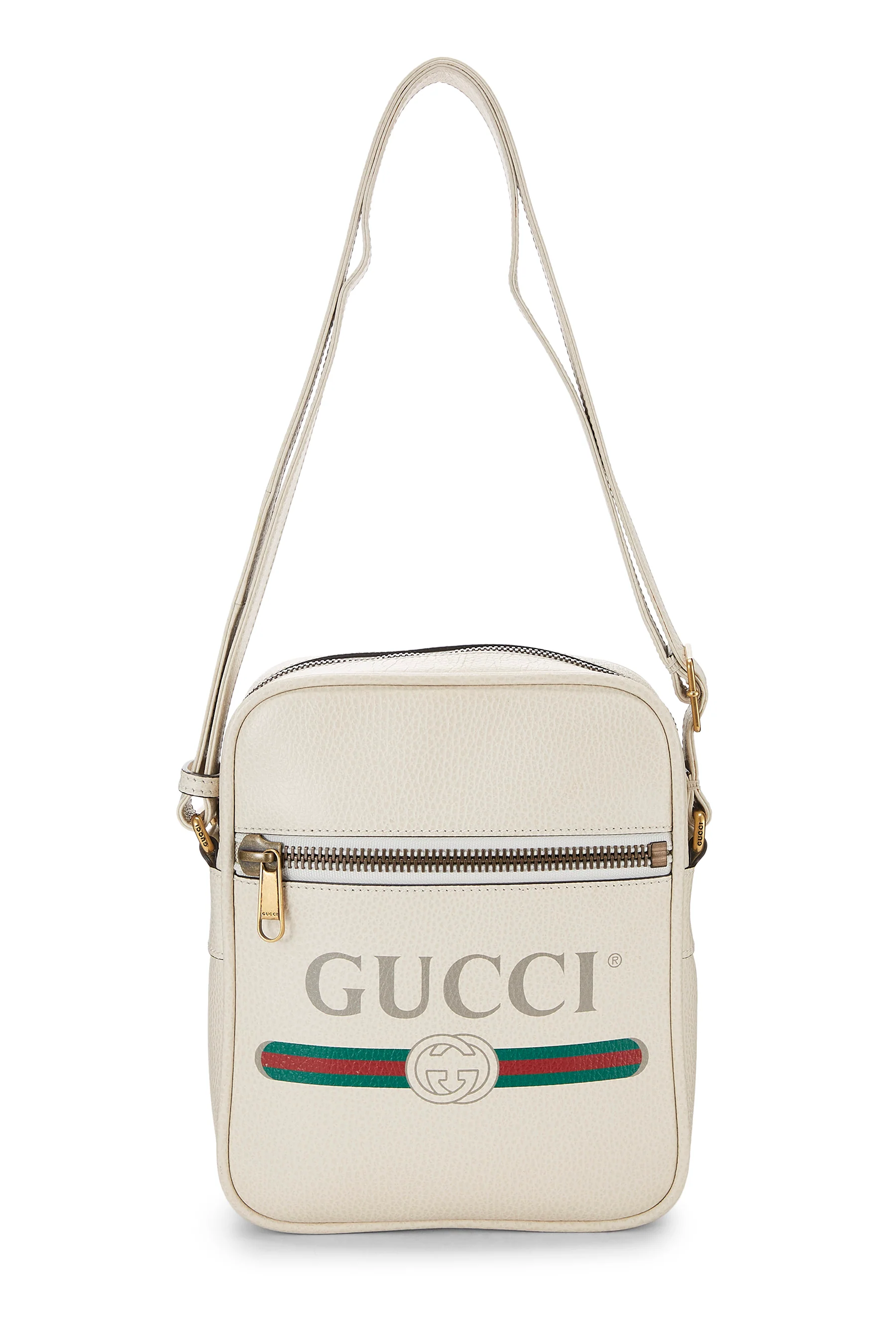 Gucci Leather Vertical Camera Crossbody Handbag