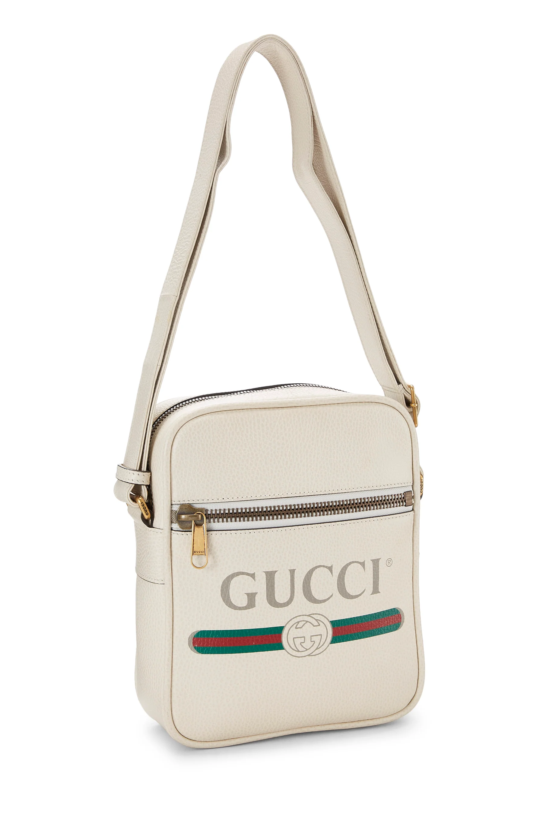 Gucci Leather Vertical Camera Crossbody Handbag - Image 2