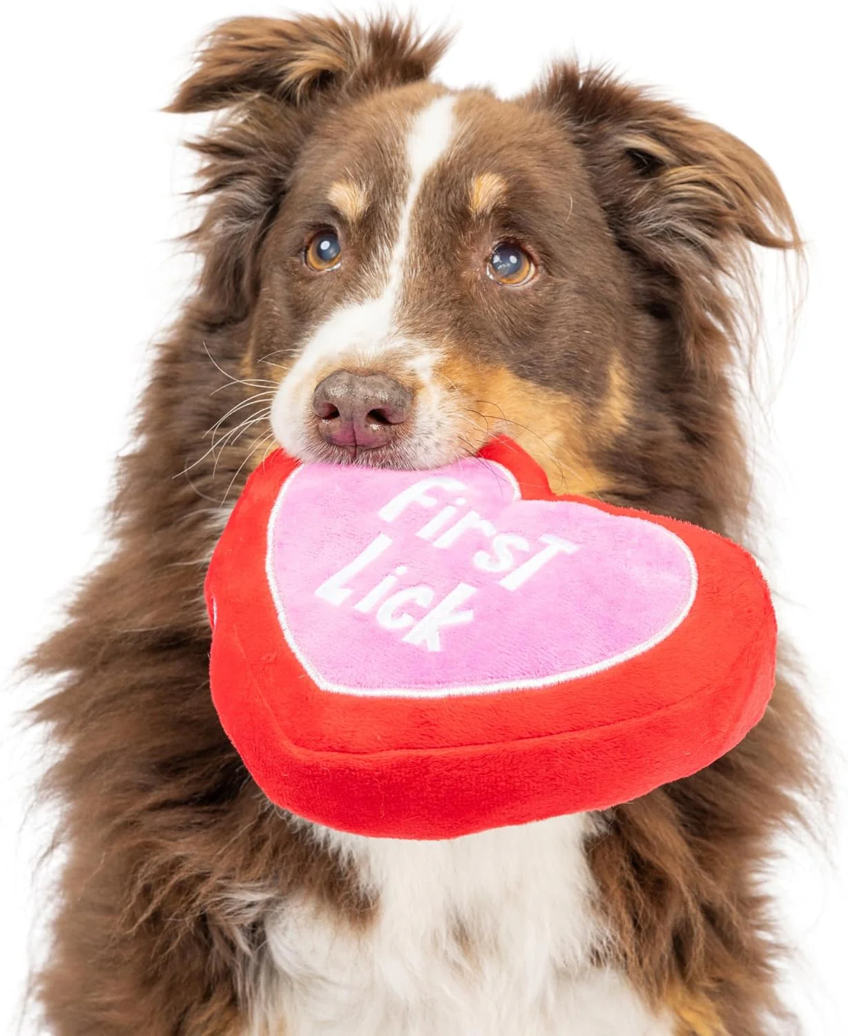 Huxley & Kent First Lick Heart Power Plush Dog Toy - Small - Image 5