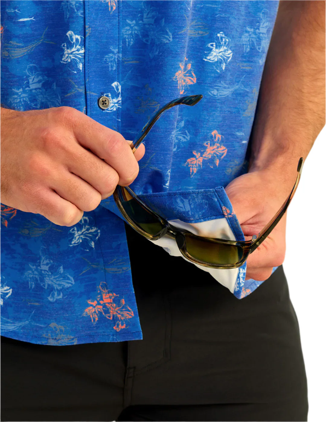 Huk Mens KC Kona Button Down Shirt - Image 4