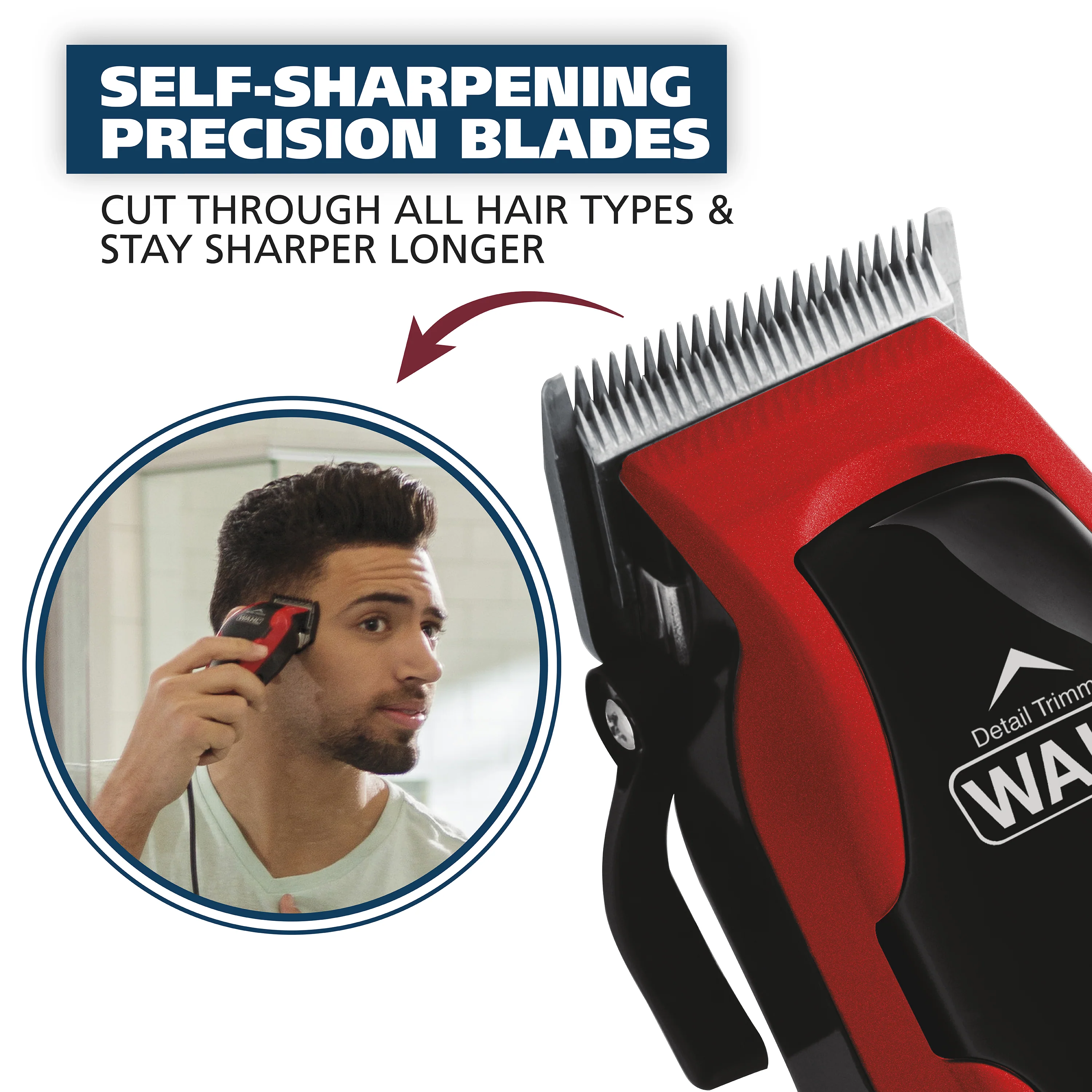 Wahl Clip 'N Trim Hair Clipper With Built-In Trimmer - Image 10