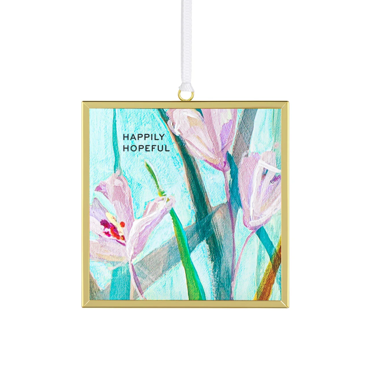 DEMDACO Happily Hopeful Floral Butterfly Suncatcher