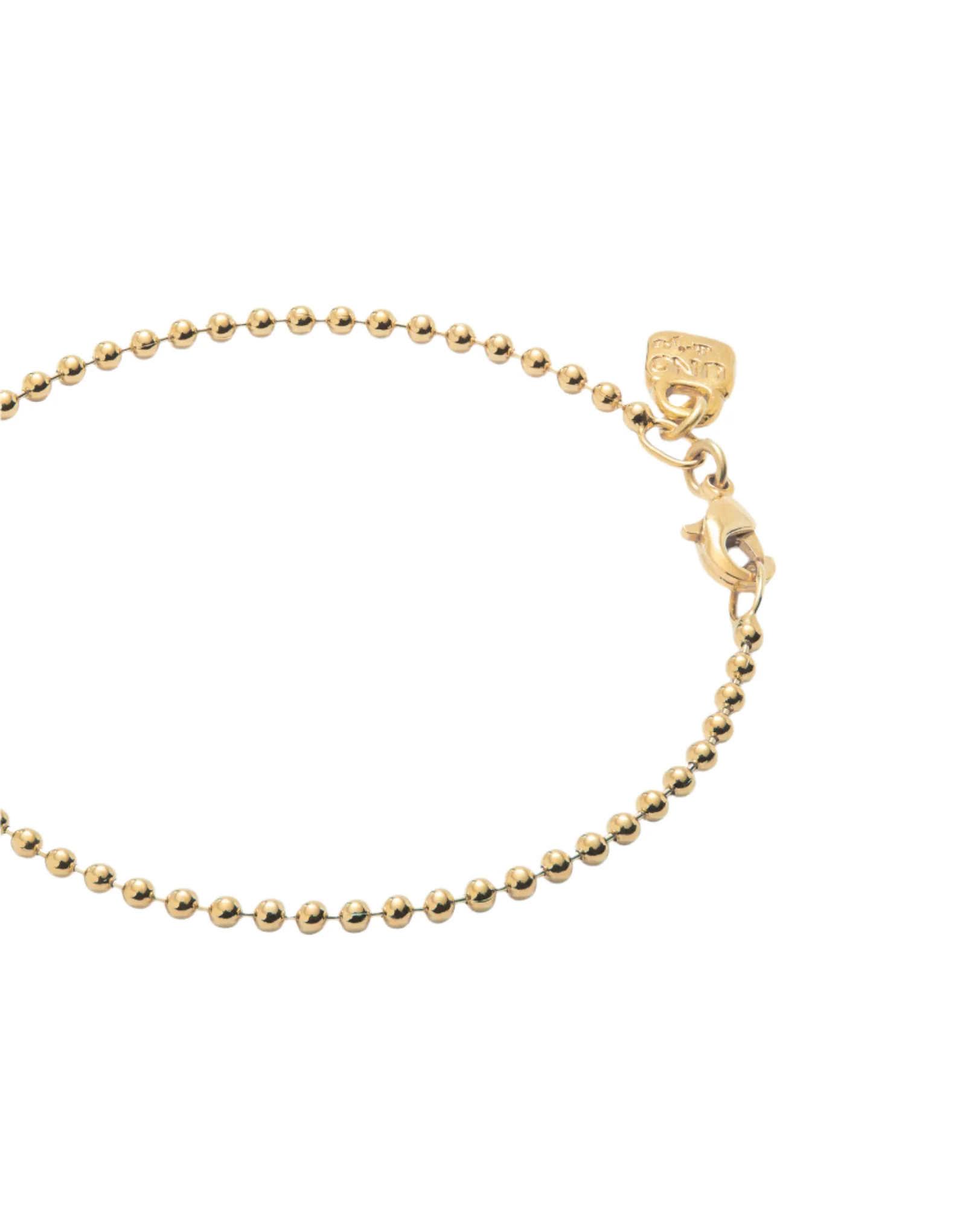 UNOde50 Hazte UNO Gold-Plated Beaded Bracelet - Large - Image 2