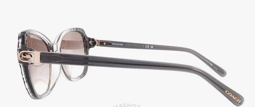 Coach Women's Irregular Non-Polarized - Grey Gradient/Pink Gradient - Image 2