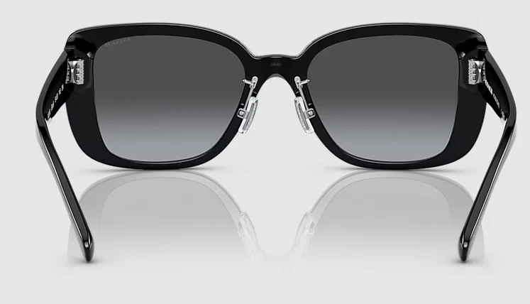 Coach Women's CD472 Square Polarized Sunglasses - Black/Grey Gradient - Image 3