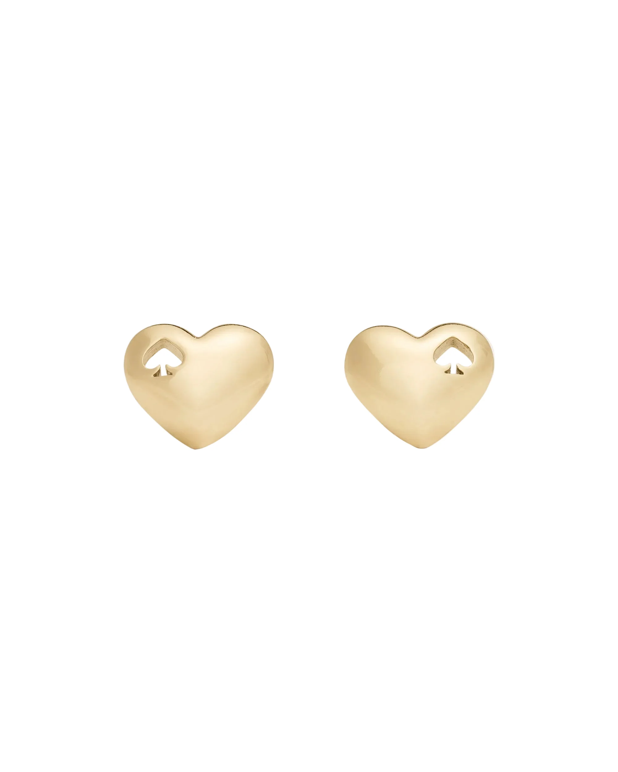 Kate Spade Gold-Plated Heart Stud Earrings