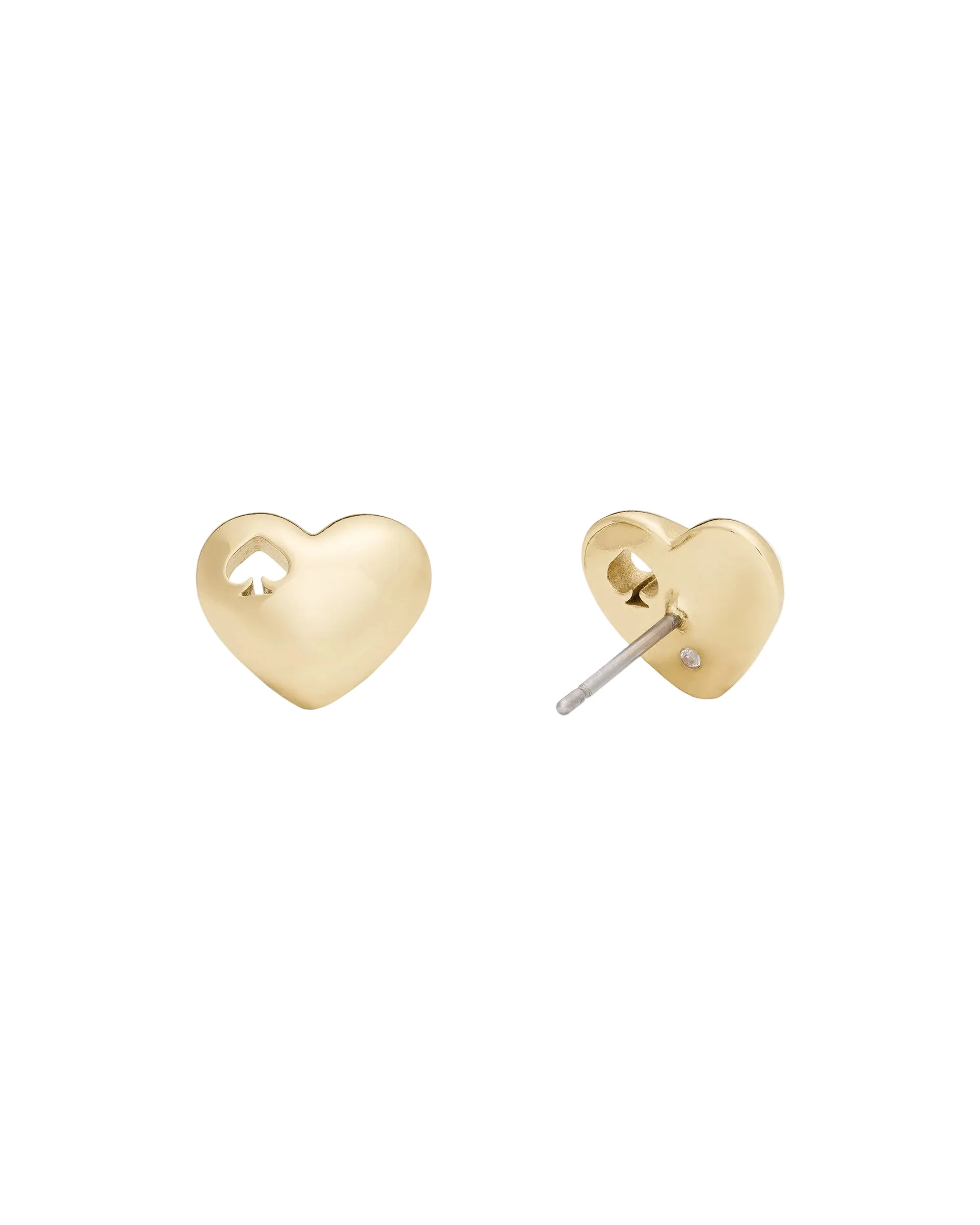 Kate Spade Gold-Plated Heart Stud Earrings - Image 2