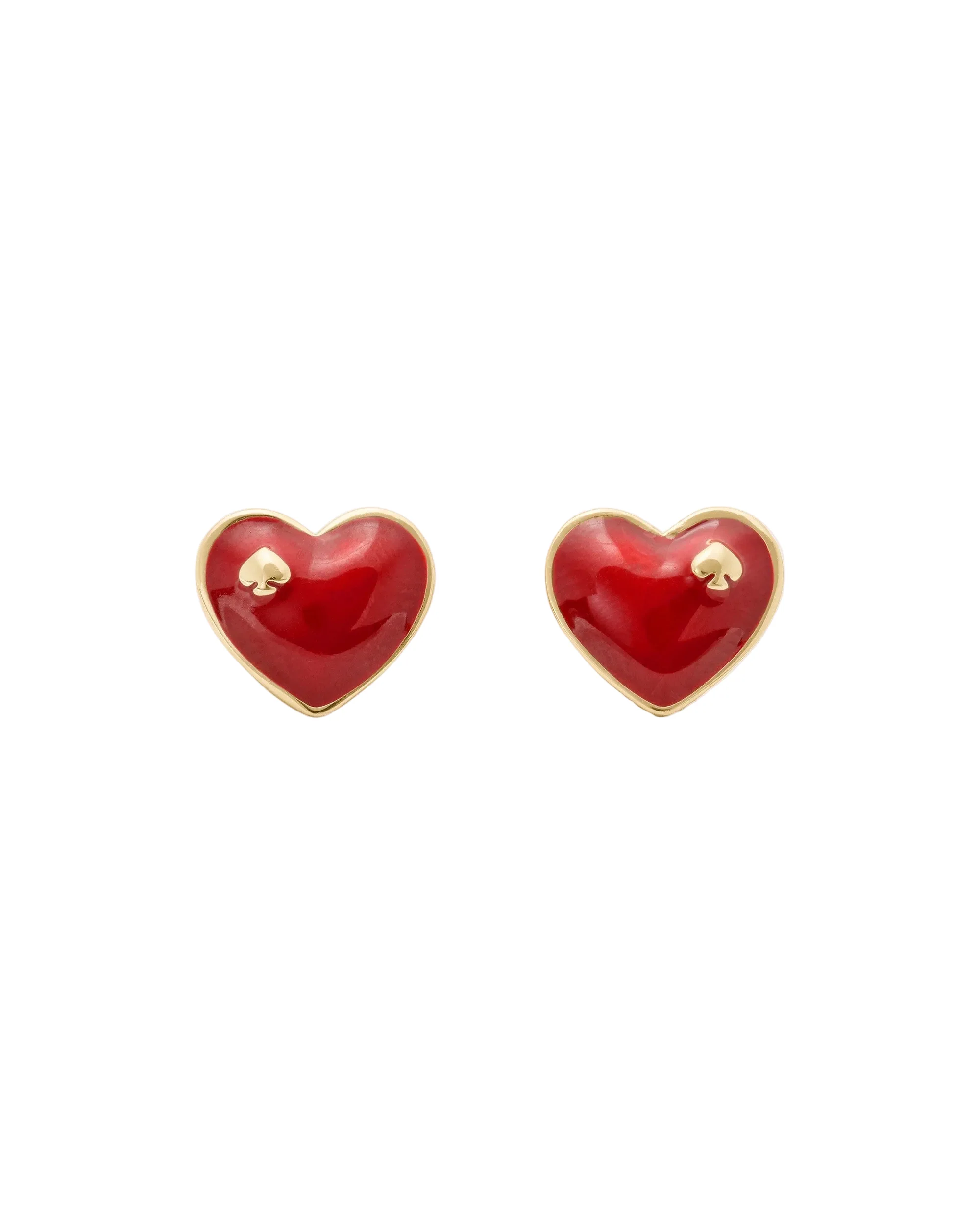 Kate Spade Red Heart Stud Earrings